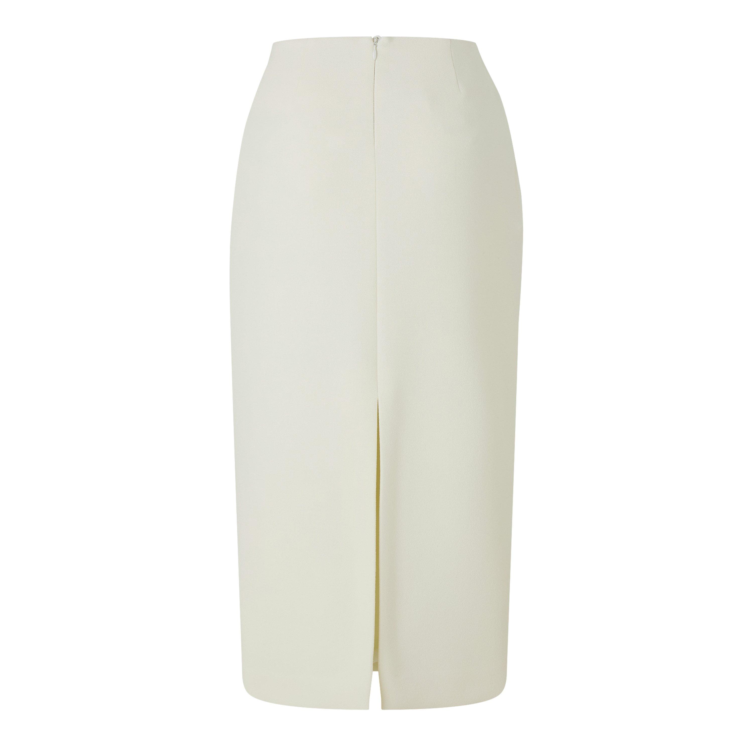 Cream - Magda Butrym - Floral Applique Midi Skirt - 2