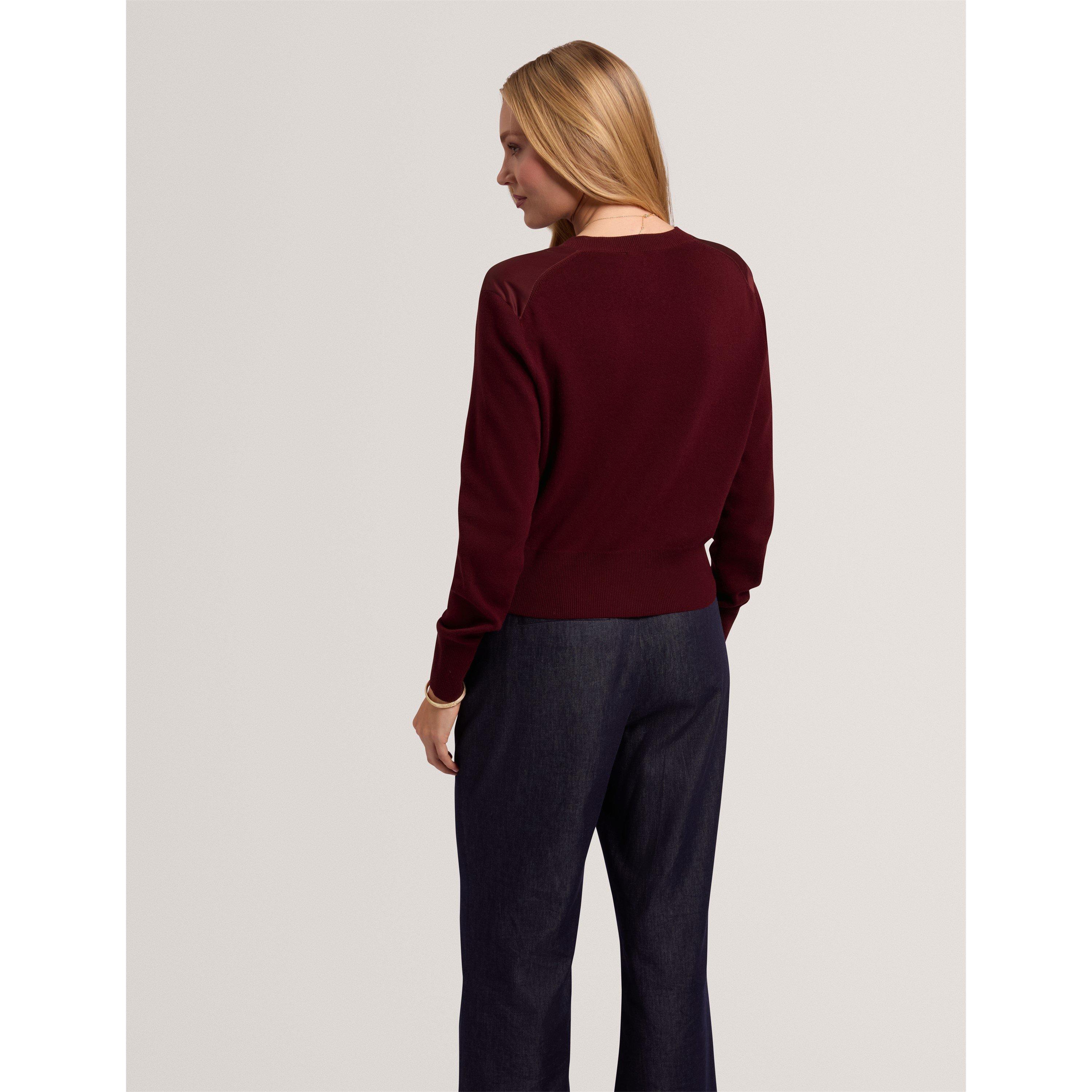 Maroon - Ted Baker - Ted Floral Cardigan Ld64 - 3