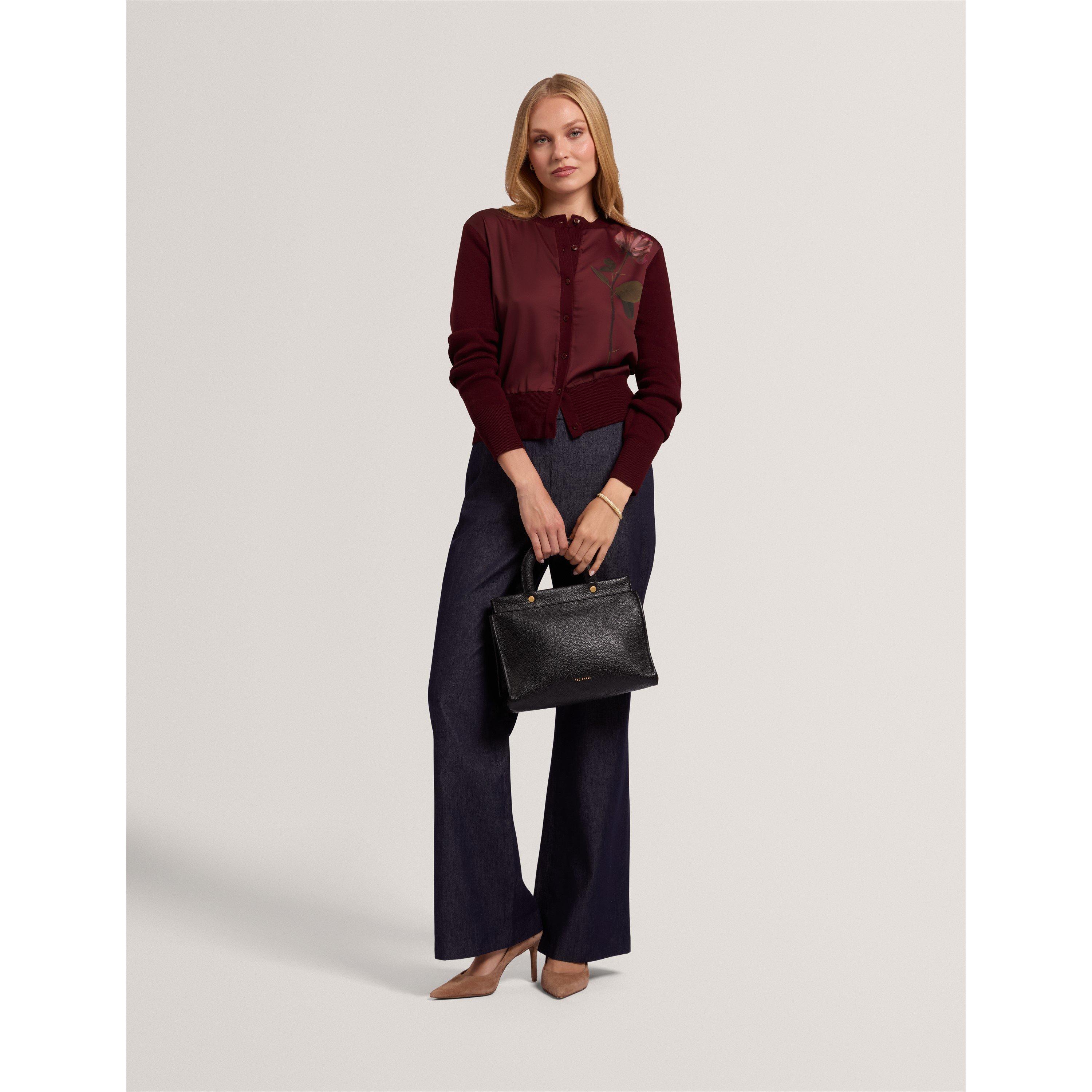 Maroon - Ted Baker - Ted Floral Cardigan Ld64 - 6