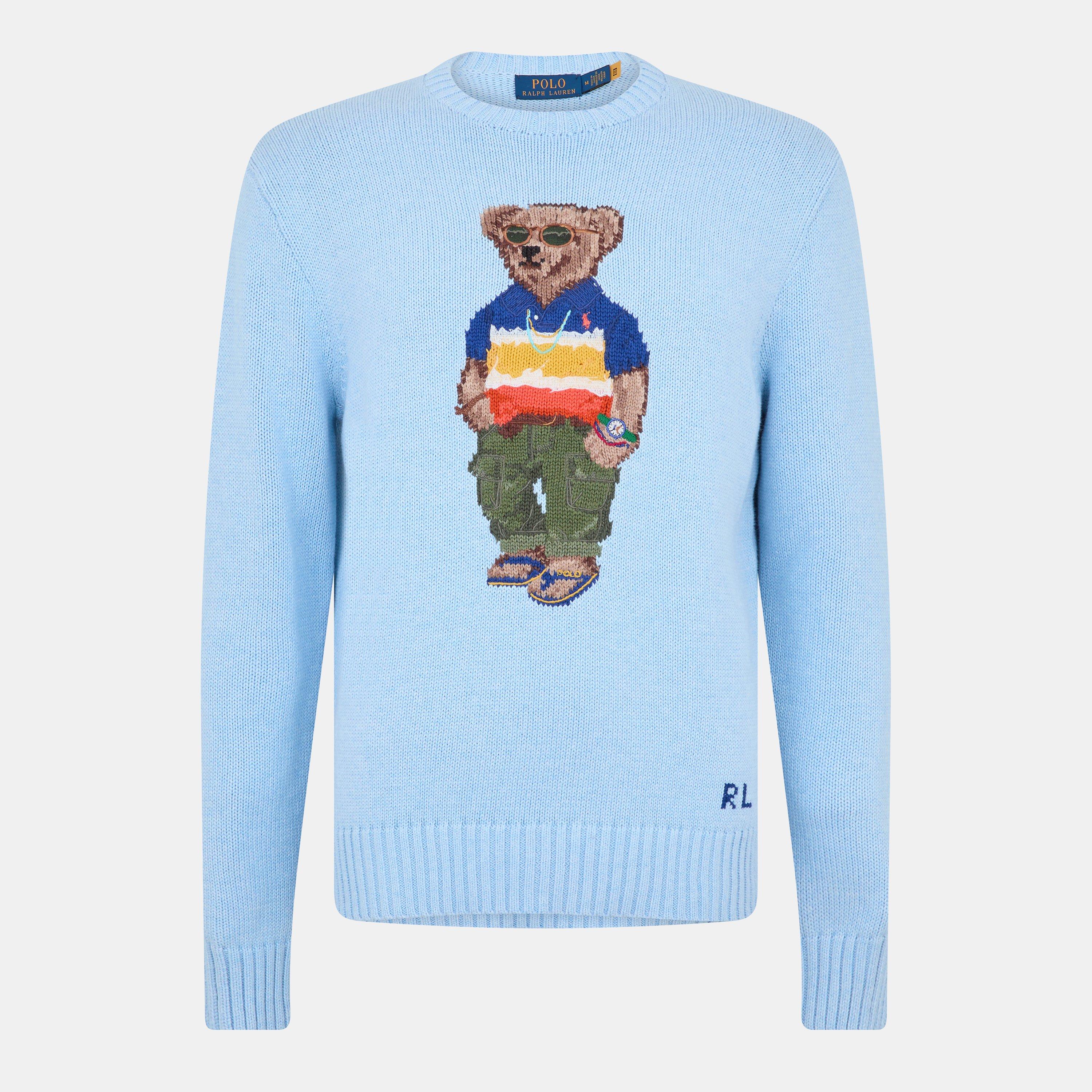 Polo Ralph Lauren Men's Holiday Bear Knitted Crew Neck Jumper