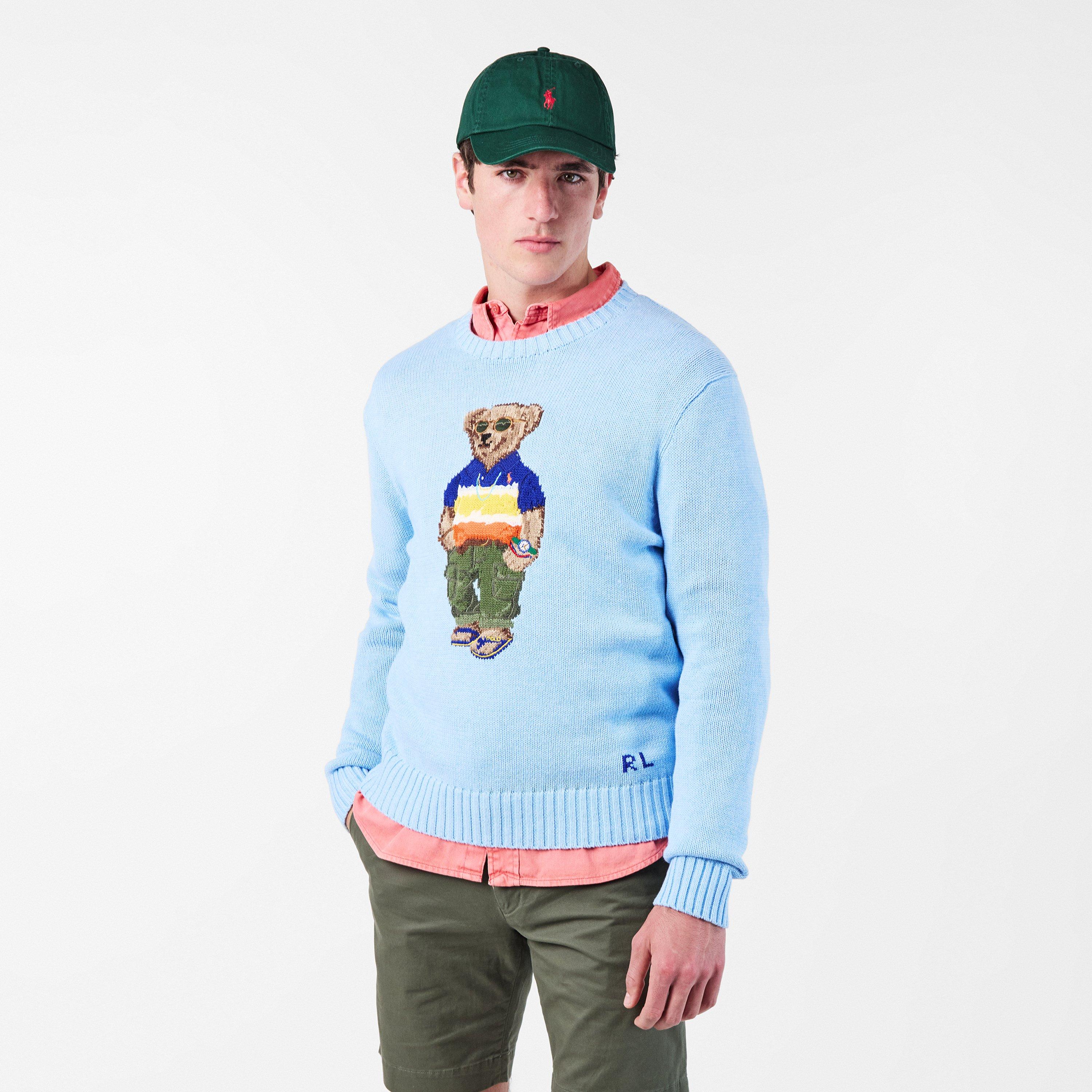 Ocean Pearl - Polo Ralph Lauren - Men's Holiday Bear Knitted Crew Neck Jumper - 3