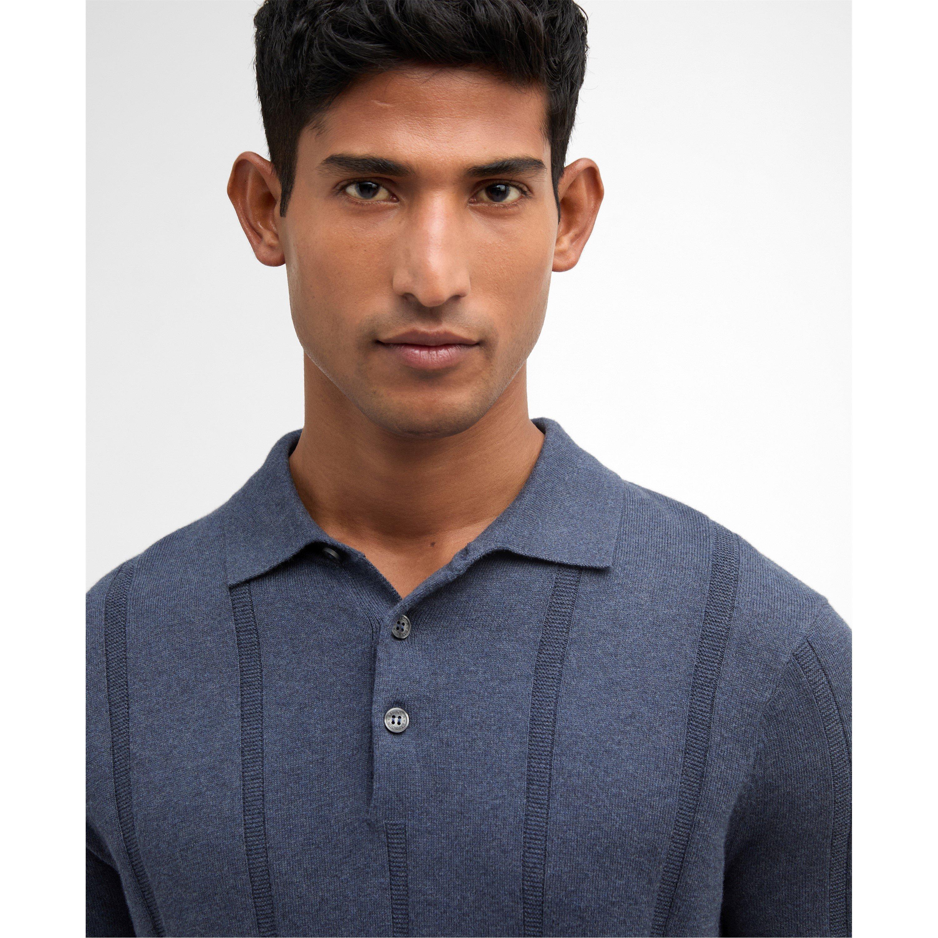 Navy NY91 - Barbour - Mens Wellburn Polo - 4