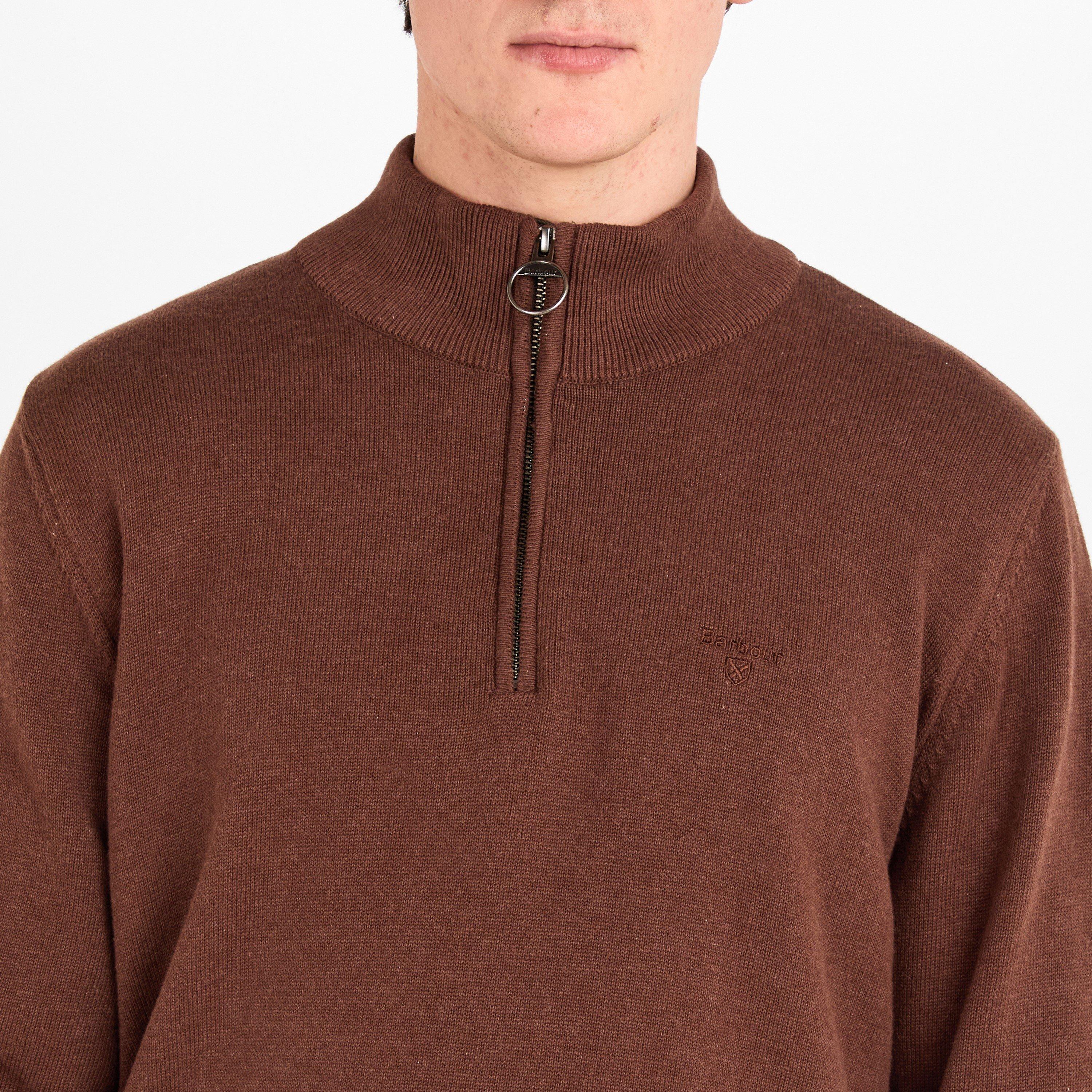 Umber BR38 - Barbour - Mens Half-Zip Jumper - 5