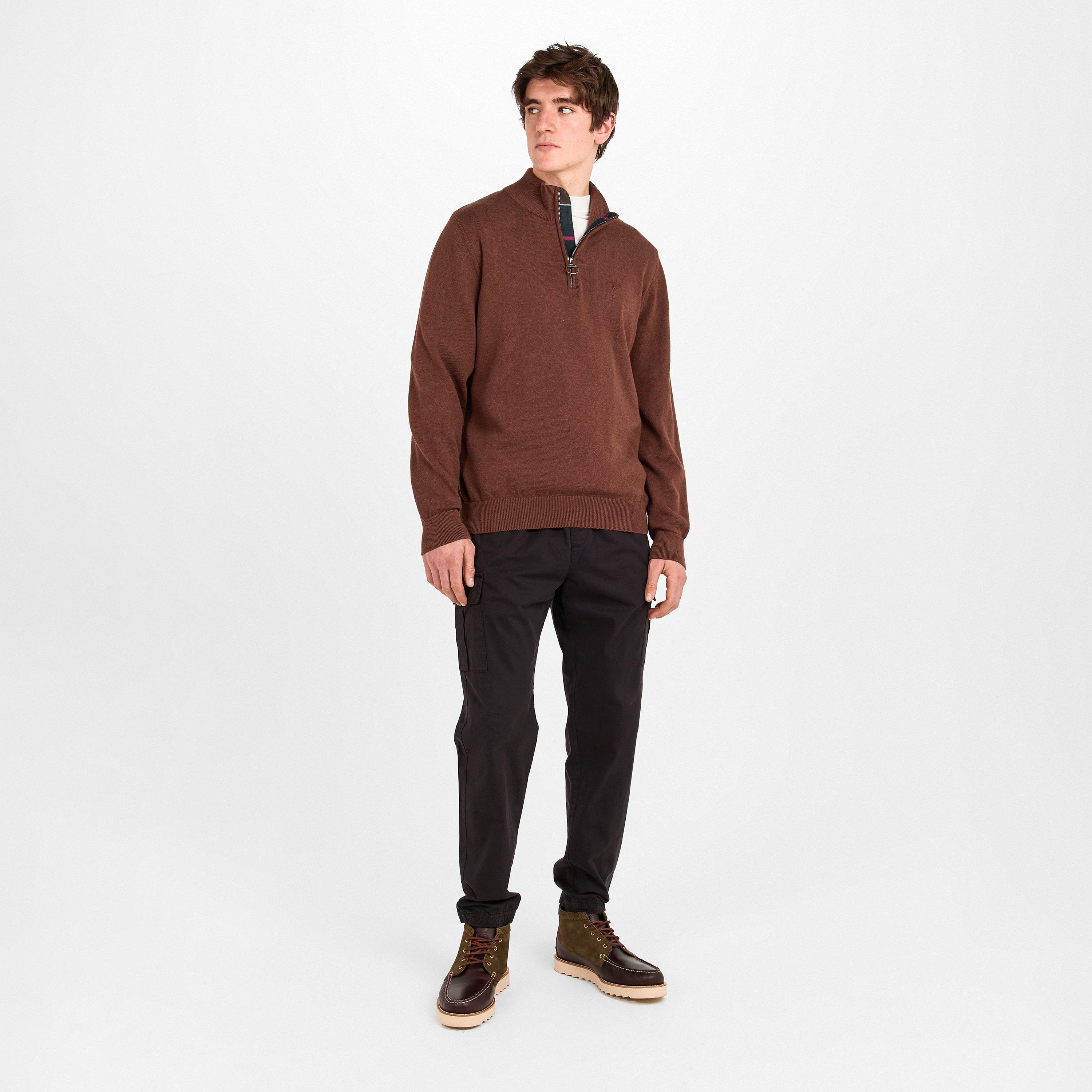 Umber BR38 - Barbour - Mens Half-Zip Jumper - 6