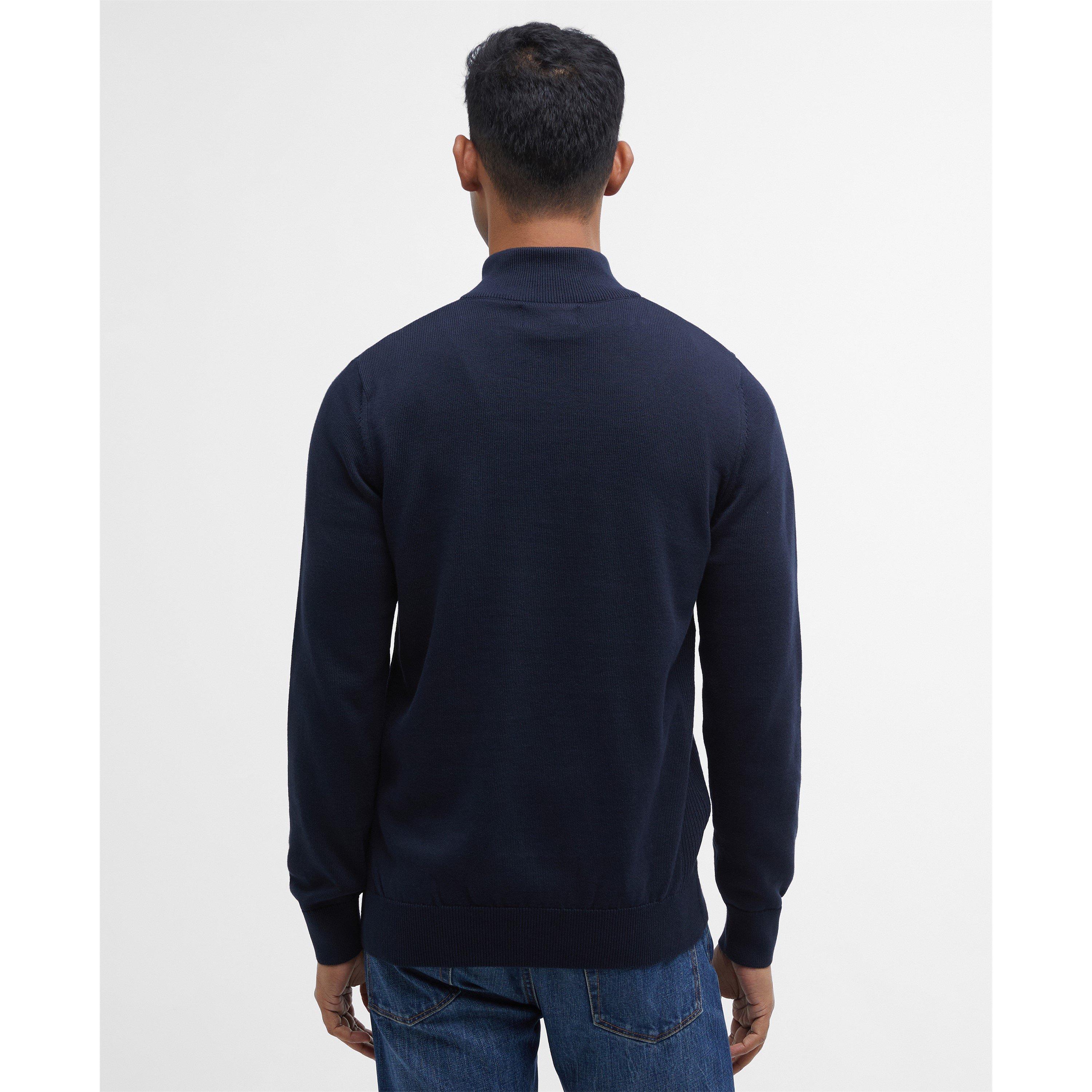 Navy NY91 - Barbour - Mens Half-Zip Jumper - 3