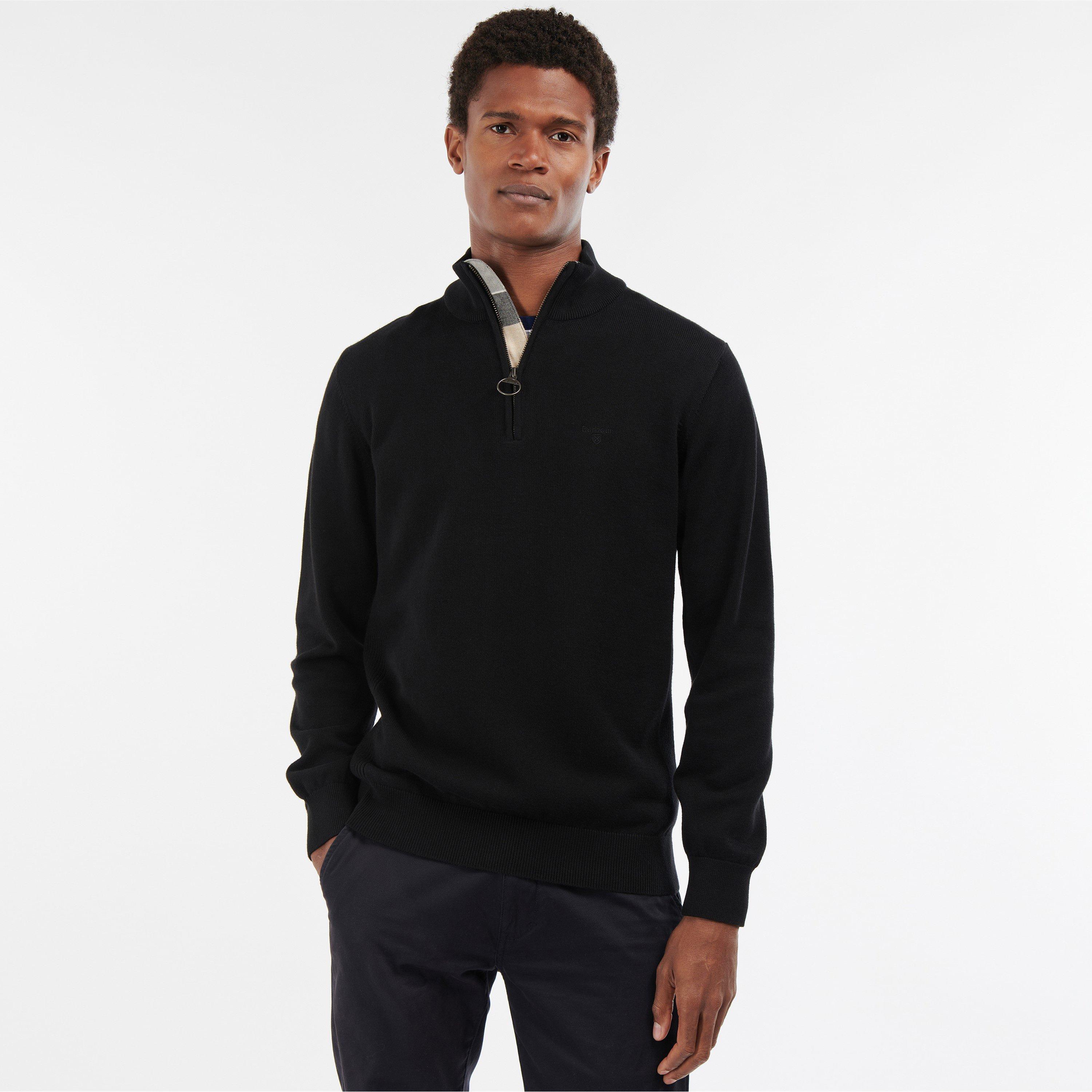 Black BK31 - Barbour - Mens Half-Zip Jumper - 2