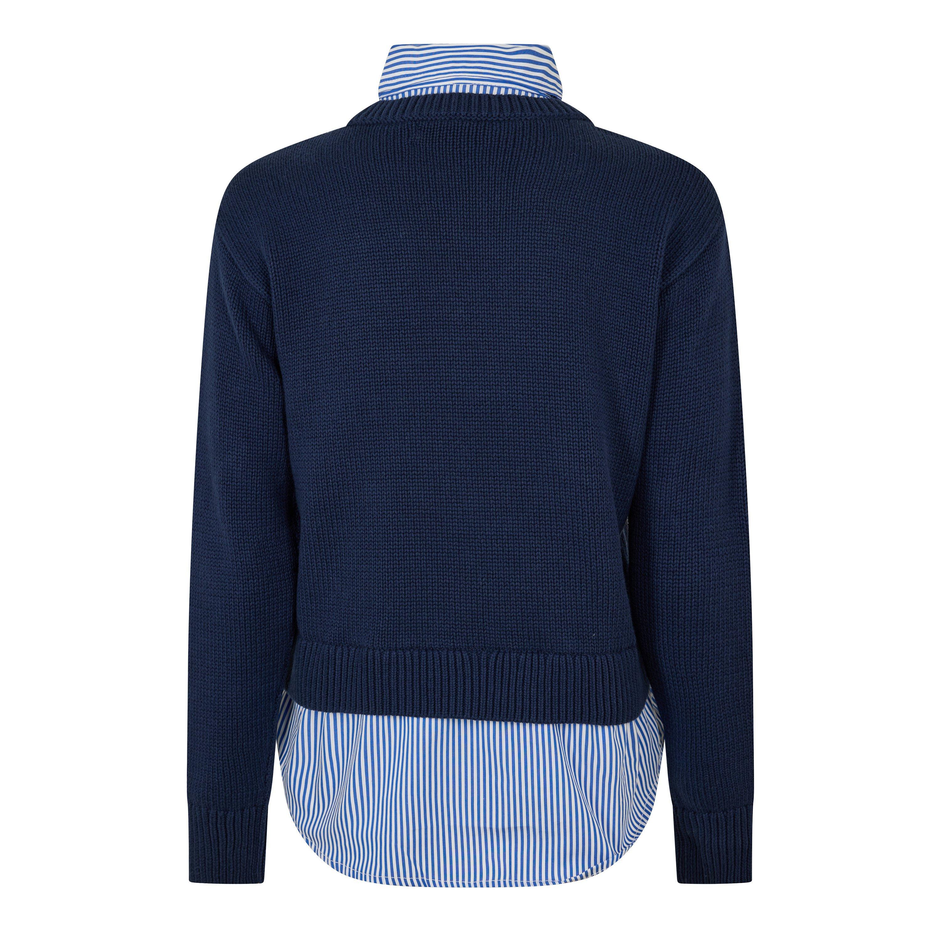 RF NAVY MULTI - Lauren by Ralph Lauren - LRL Pullover Sweater Ld62 - 2