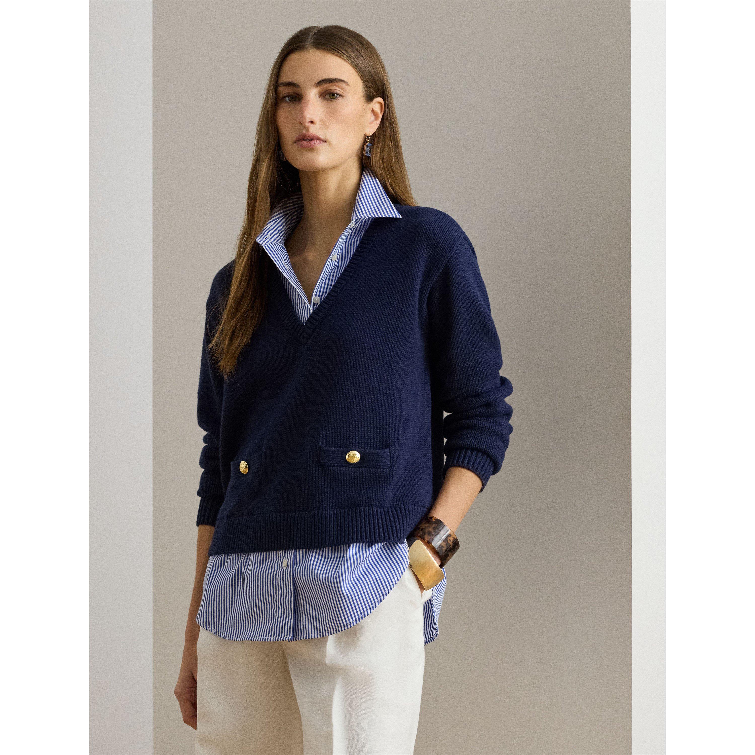 RF NAVY MULTI - Lauren by Ralph Lauren - Women's Crew Neck Jumper - 3