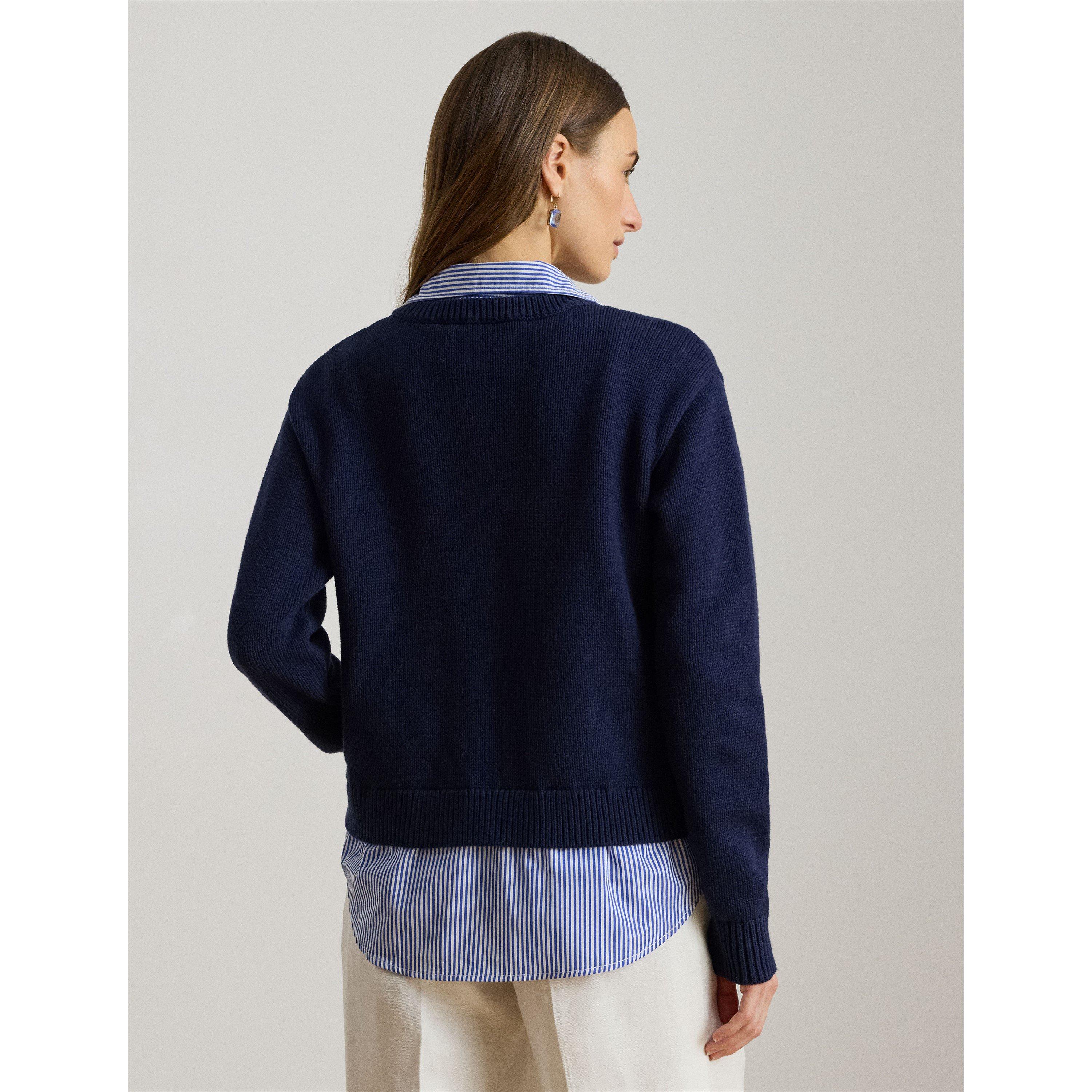 RF NAVY MULTI - Lauren by Ralph Lauren - Women's Crew Neck Jumper - 4