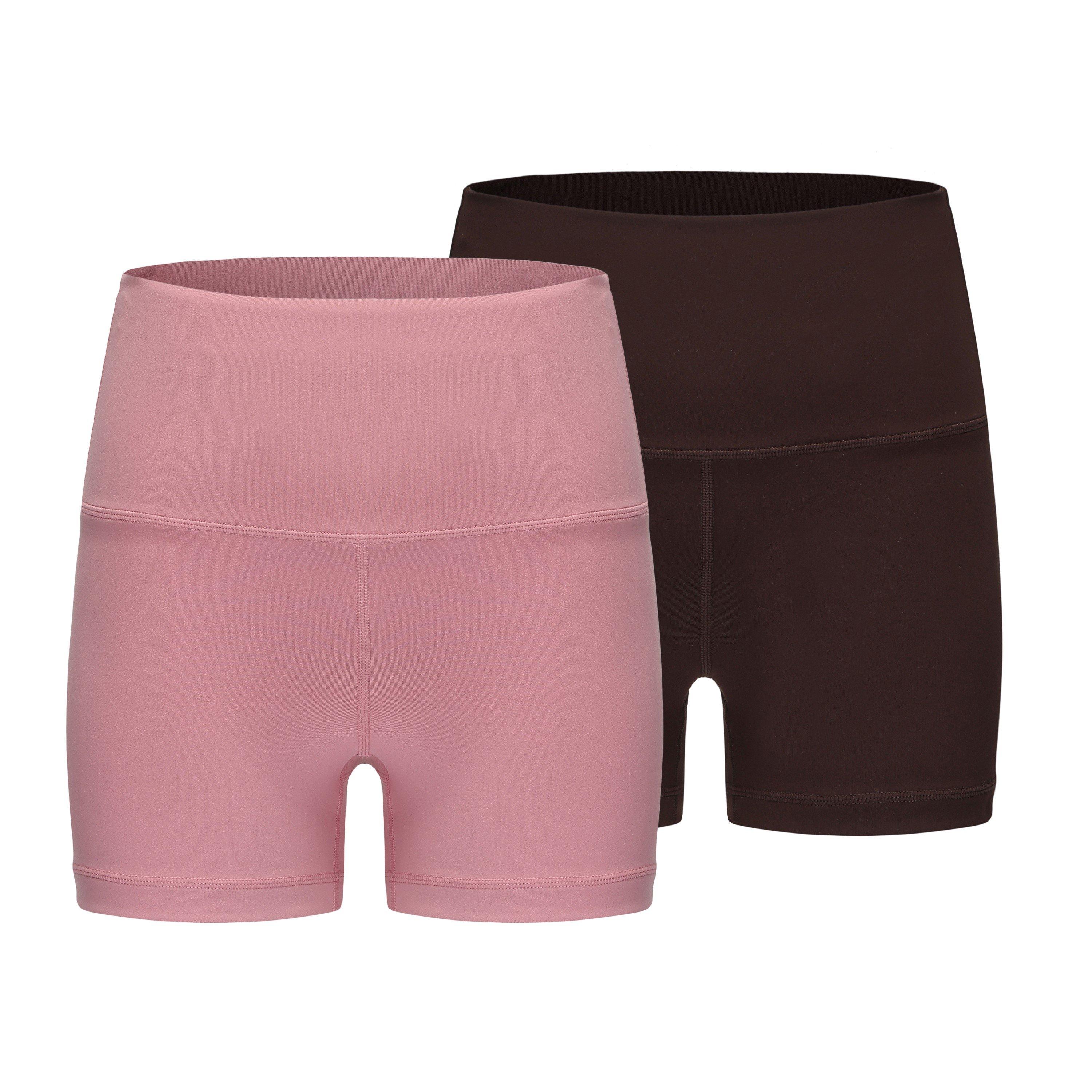 Slazenger Women's Booty Shorts - Pink/Chocolate - 12 (40)