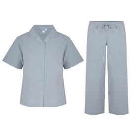 Miso Oxford Revere Collar Shirt and Shorts Set Womens
