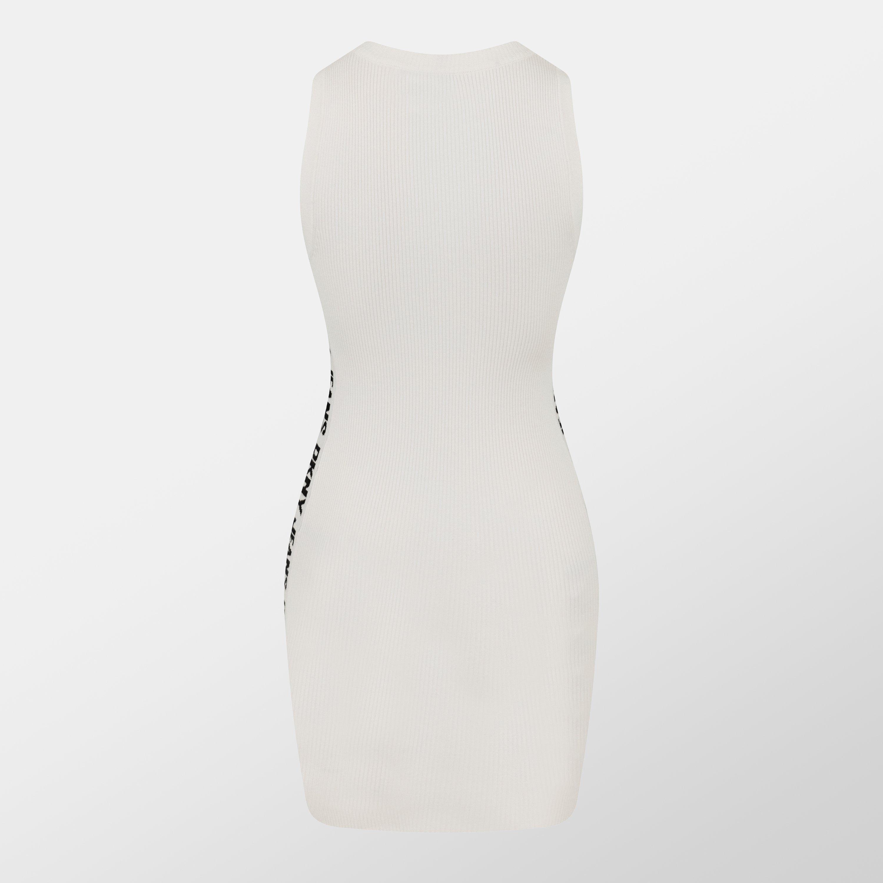 IVORY/BLACK - DKNY - Women's Logo Mini Bodycon Dress - 2
