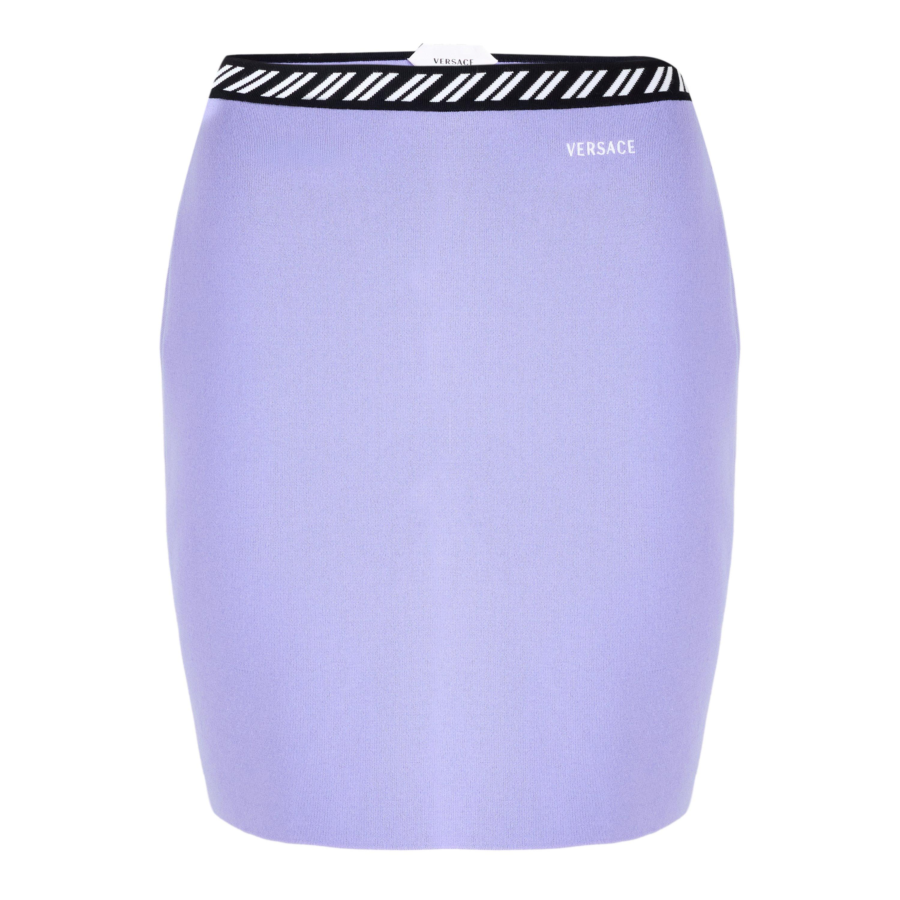 Powder Lilac - Versace - Versace Knt Skirt Ld64 - 1