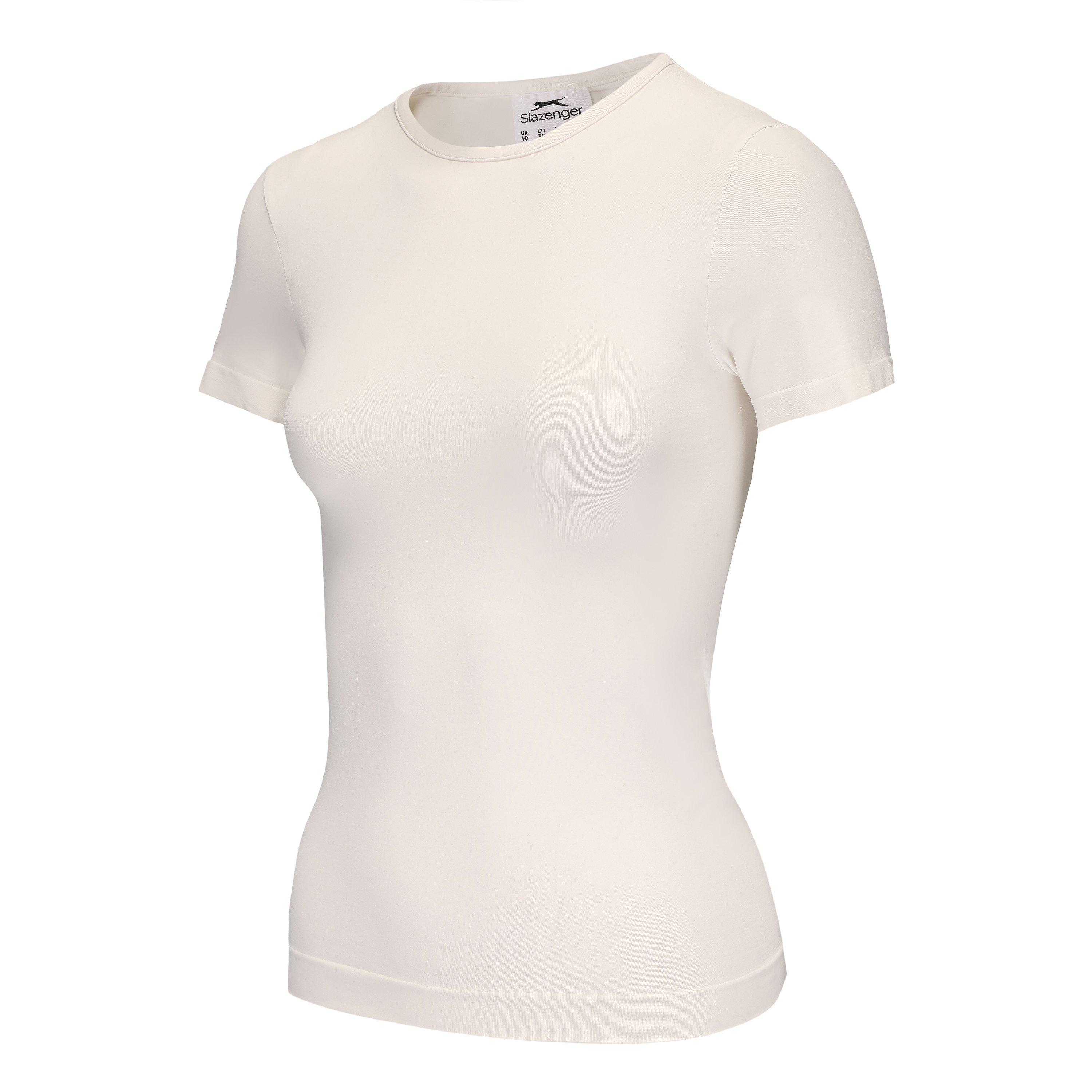 Nacreous/Sugar - Slazenger - Fit Short Sleeve T-shirt Womens - 9