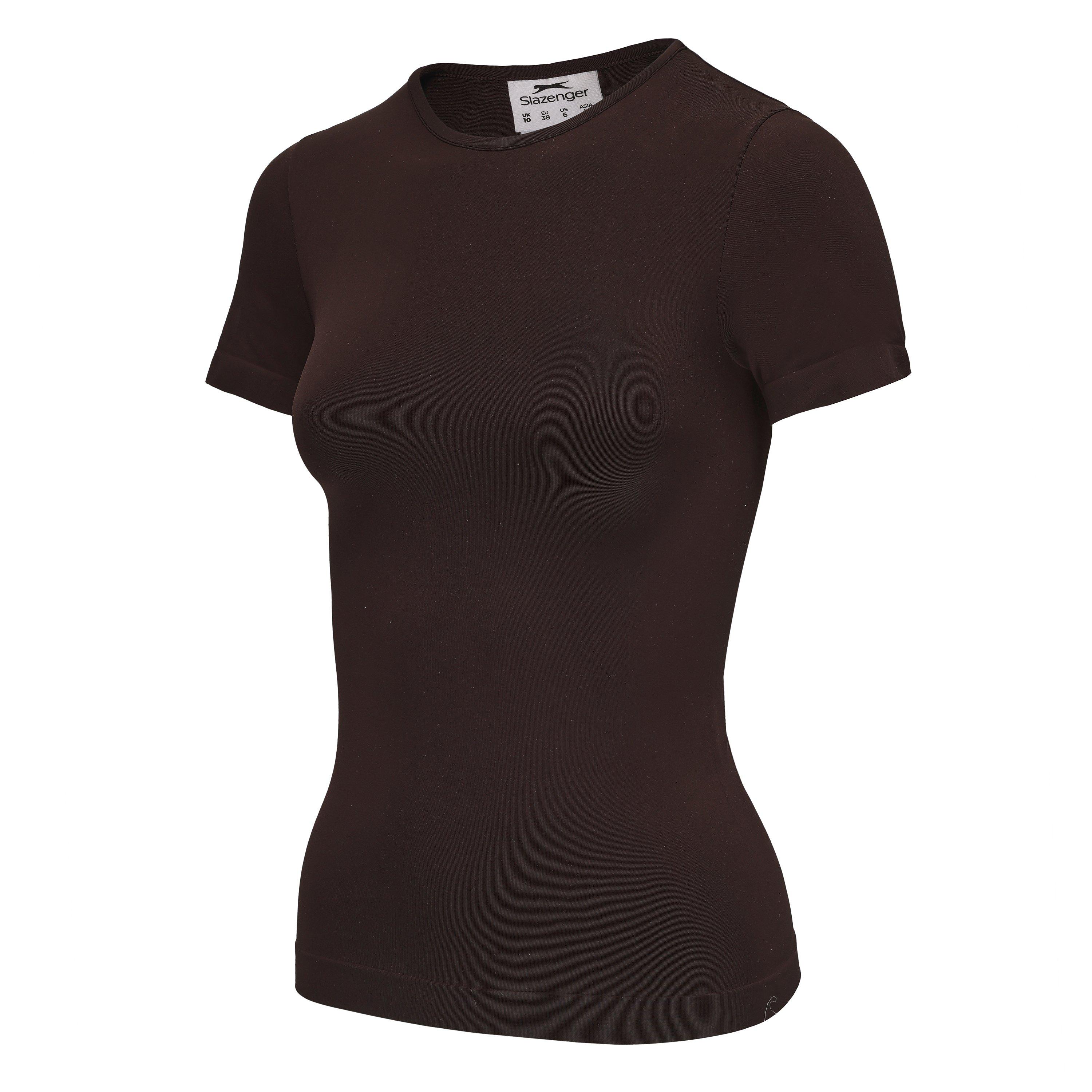 Schokolade/Zucker - Slazenger - Fit Short Sleeve T-shirt Womens - 4