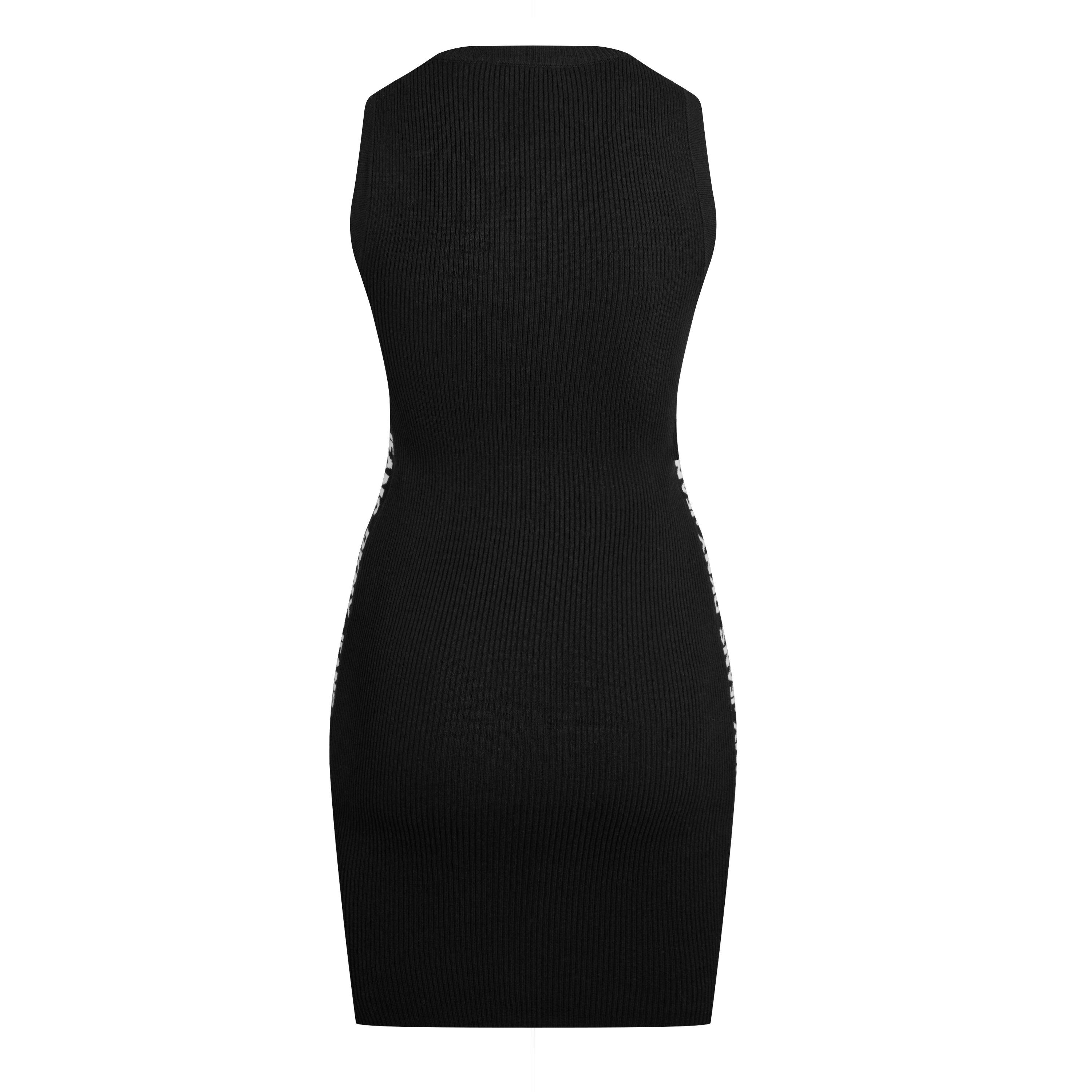 BLACK/IVORY - DKNY - Logo Mini Dress - 2