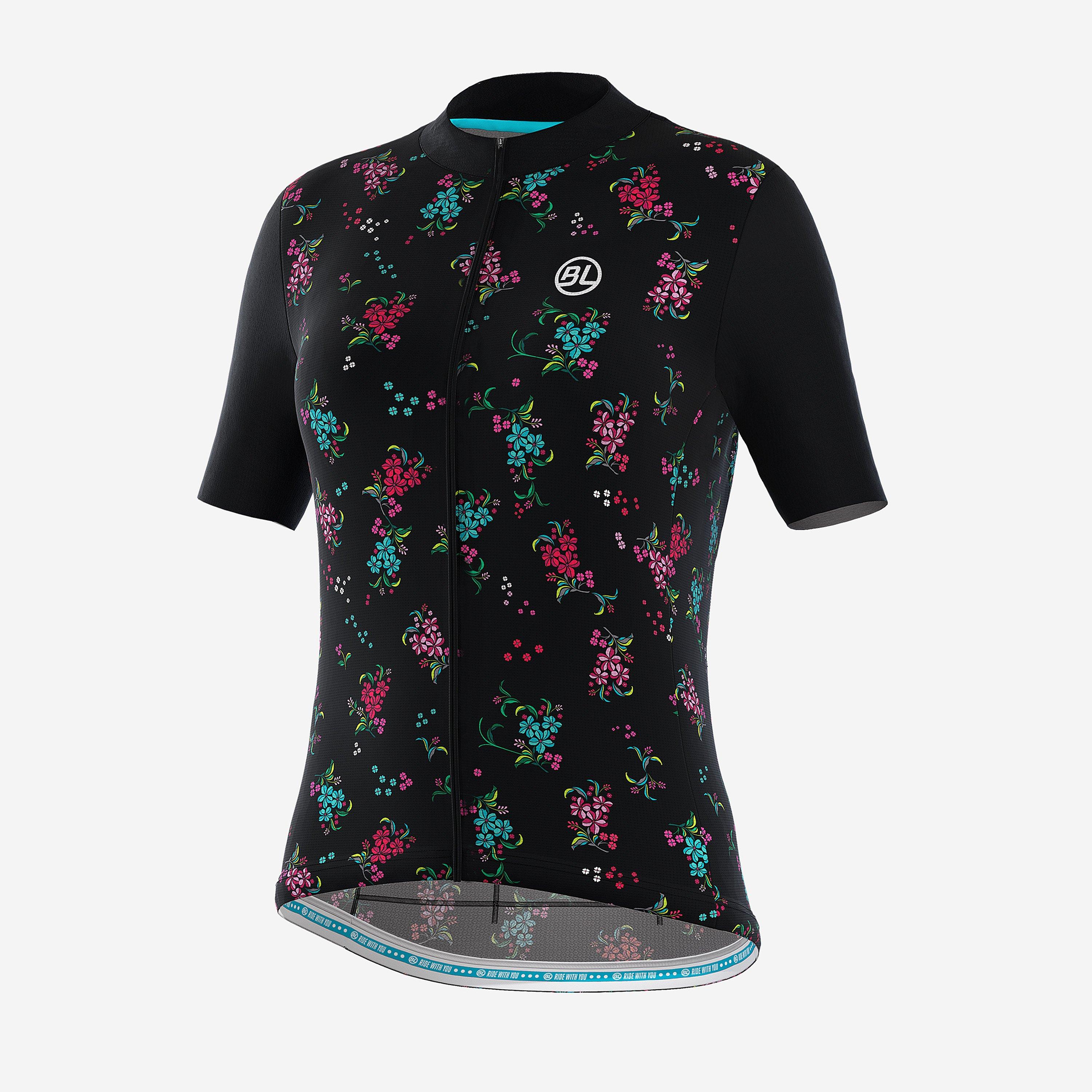 Black - Bicycle Line - Women's Garda Short Sleeve UPF 30+ Short Sleeve Cycling Jersey - 1
