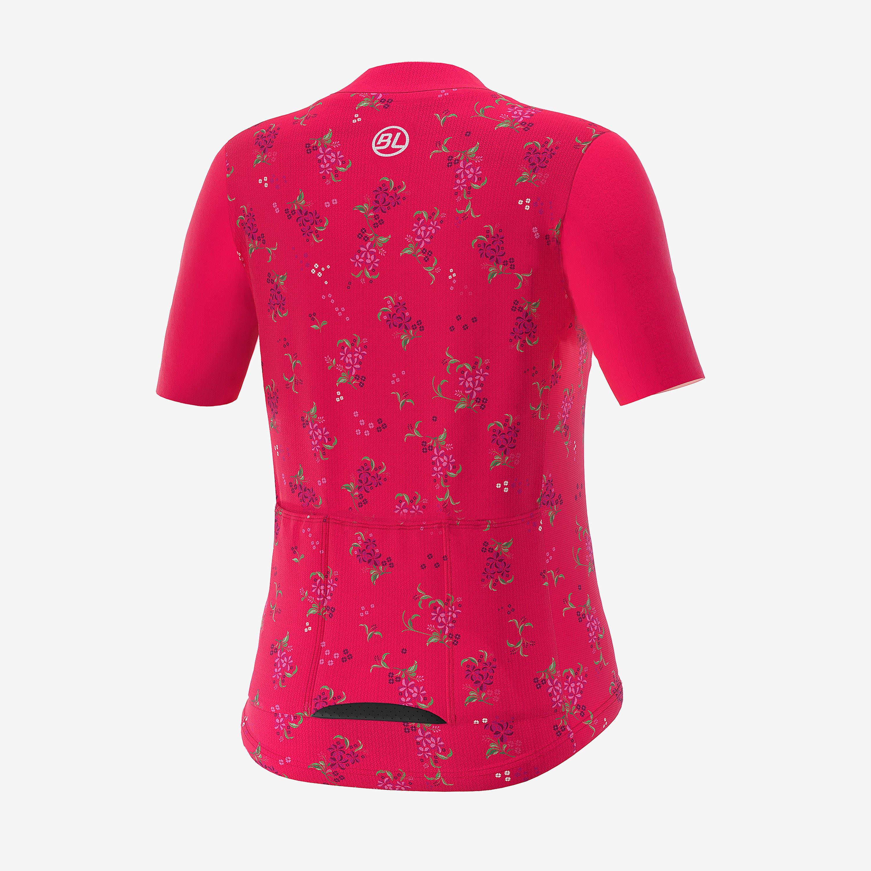 Fuchsia - Bicycle Line - Women's Garda Short Sleeve UPF 30+ Short Sleeve Cycling Jersey - 2