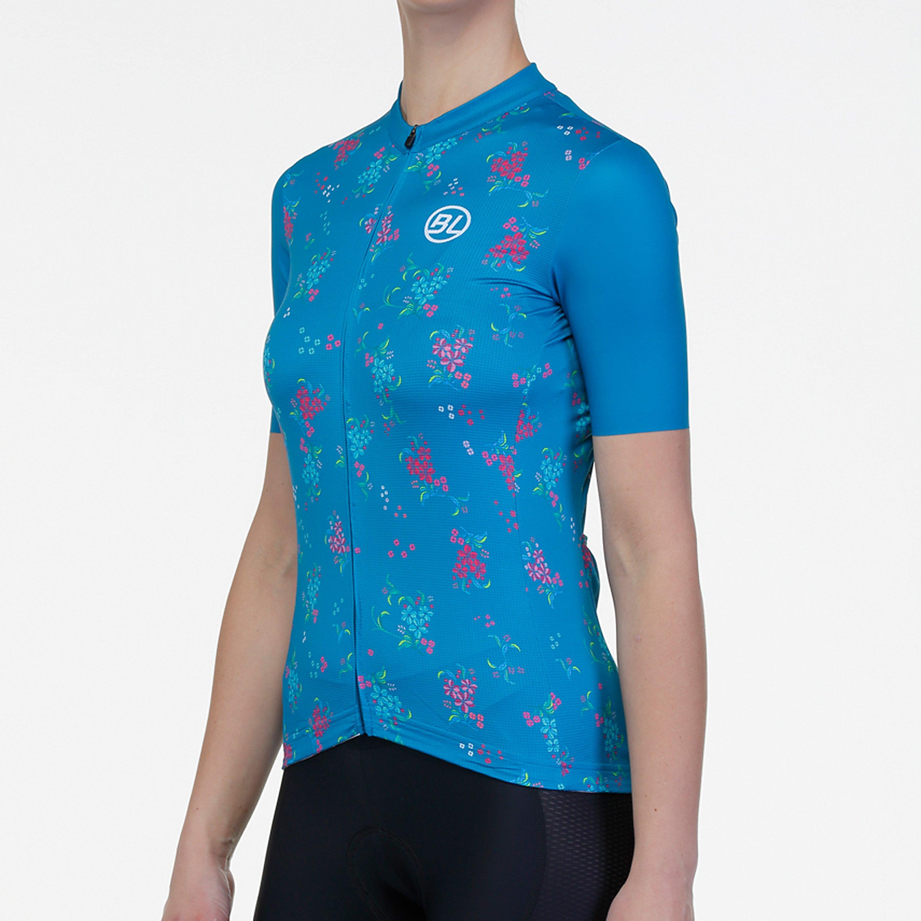 Teal Green - Bicycle Line - Women's Garda Short Sleeve UPF 30+ Short Sleeve Cycling Jersey - 5