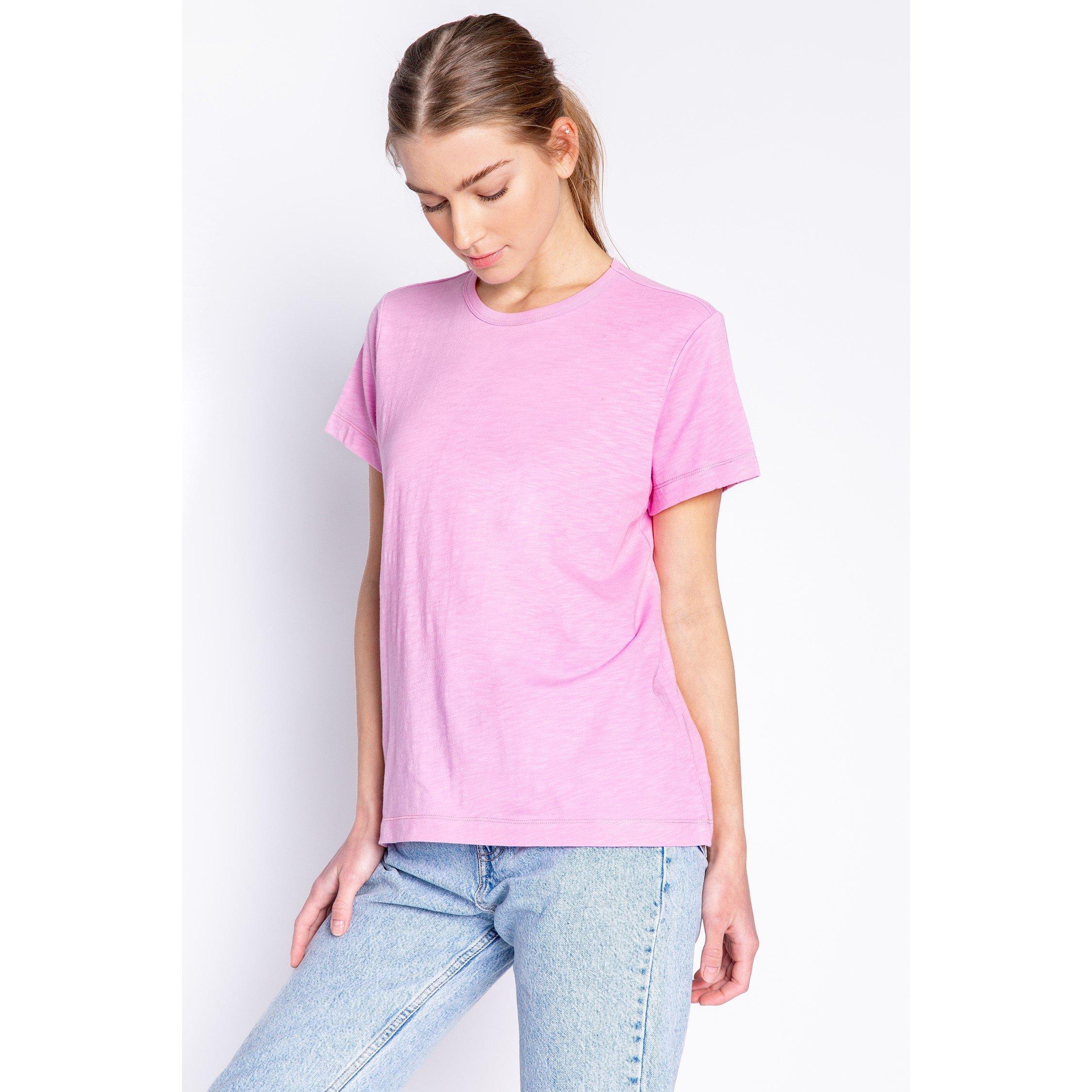 Puderpink - PJ Salvage - Salvage Back To Basics Short Sleeve Crew Neck Tee - 3
