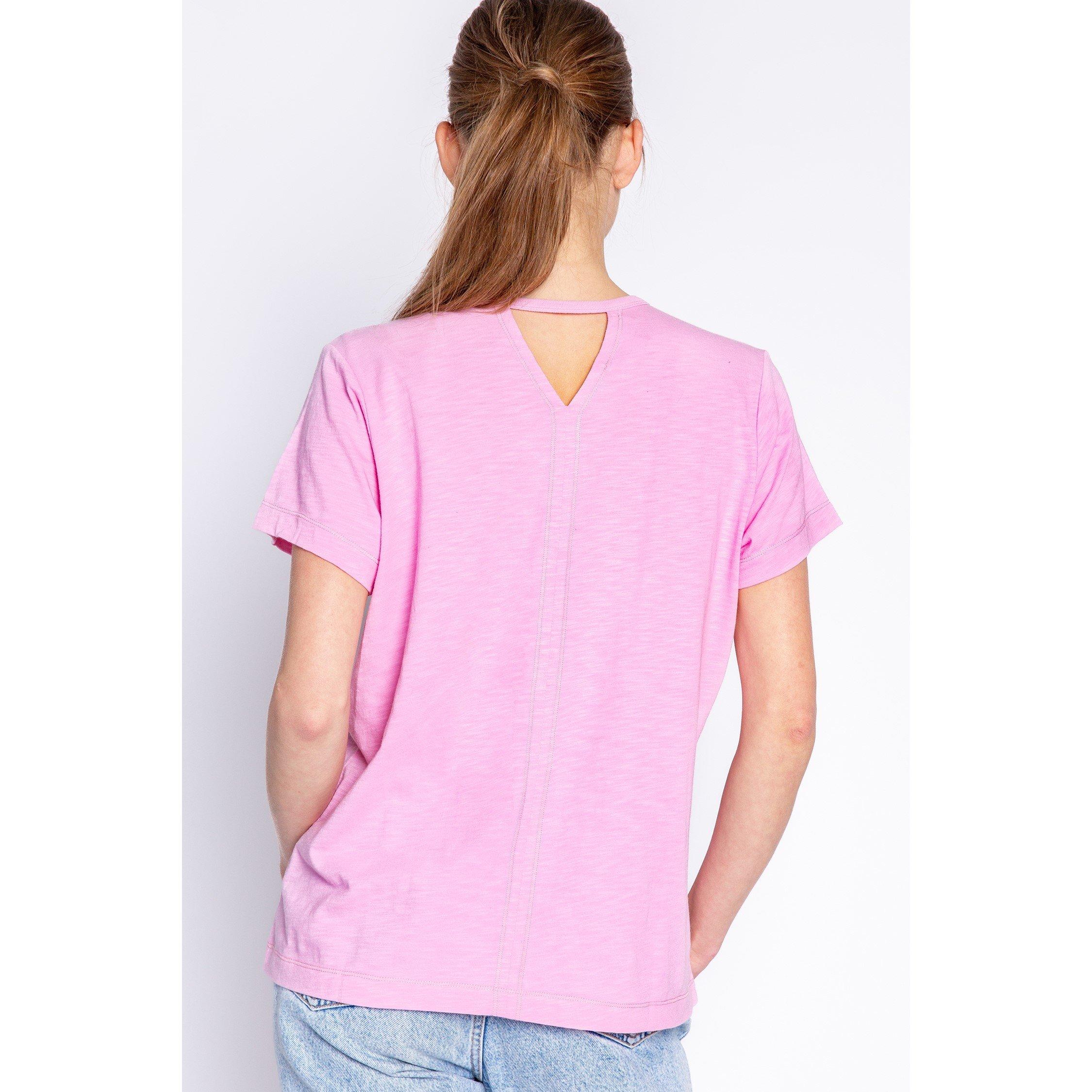 Puderpink - PJ Salvage - Salvage Back To Basics Short Sleeve Crew Neck Tee - 6