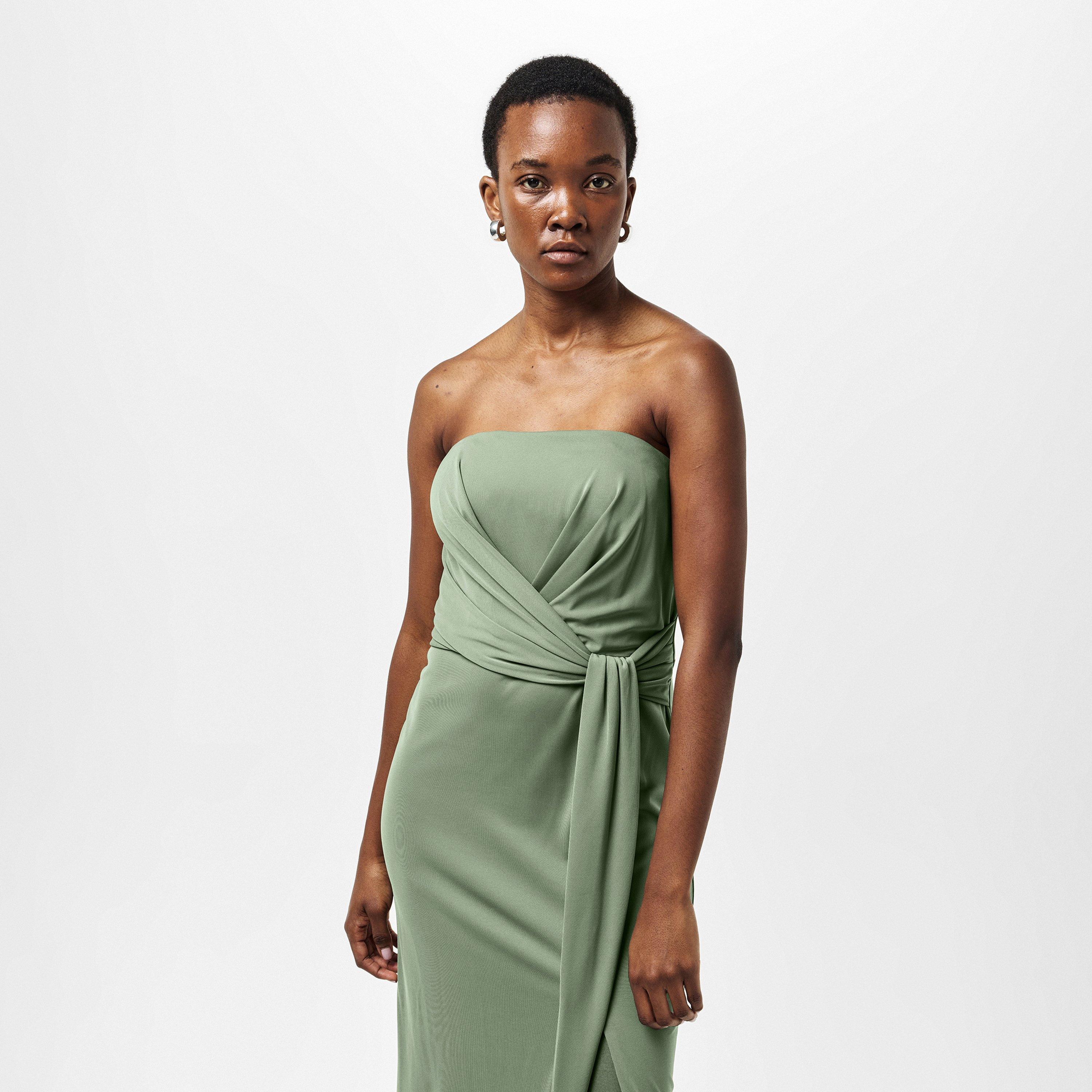 Sage Green - Lauren by Ralph Lauren - Women's Real Leather Estila Ball Gown - 3