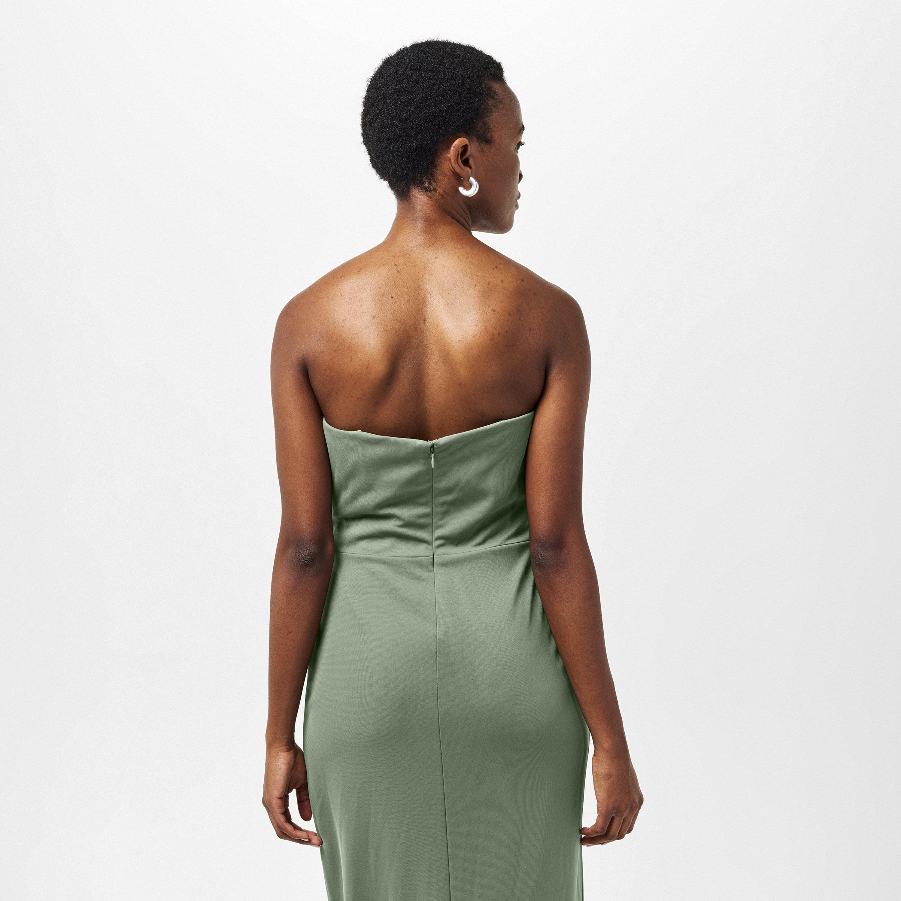 Sage Green - Lauren by Ralph Lauren - Women's Real Leather Estila Ball Gown - 4