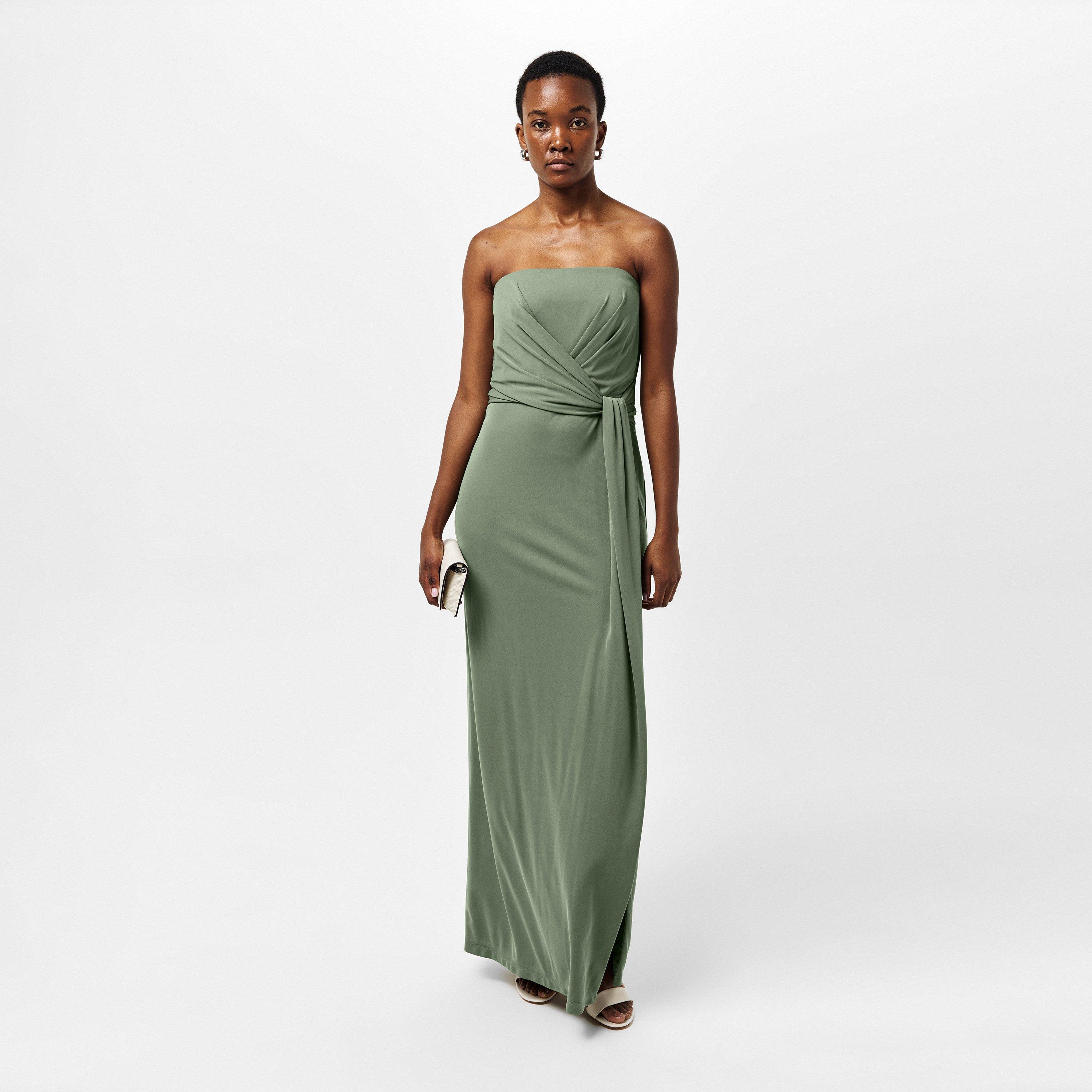 Sage Green - Lauren by Ralph Lauren - Women's Real Leather Estila Ball Gown - 6