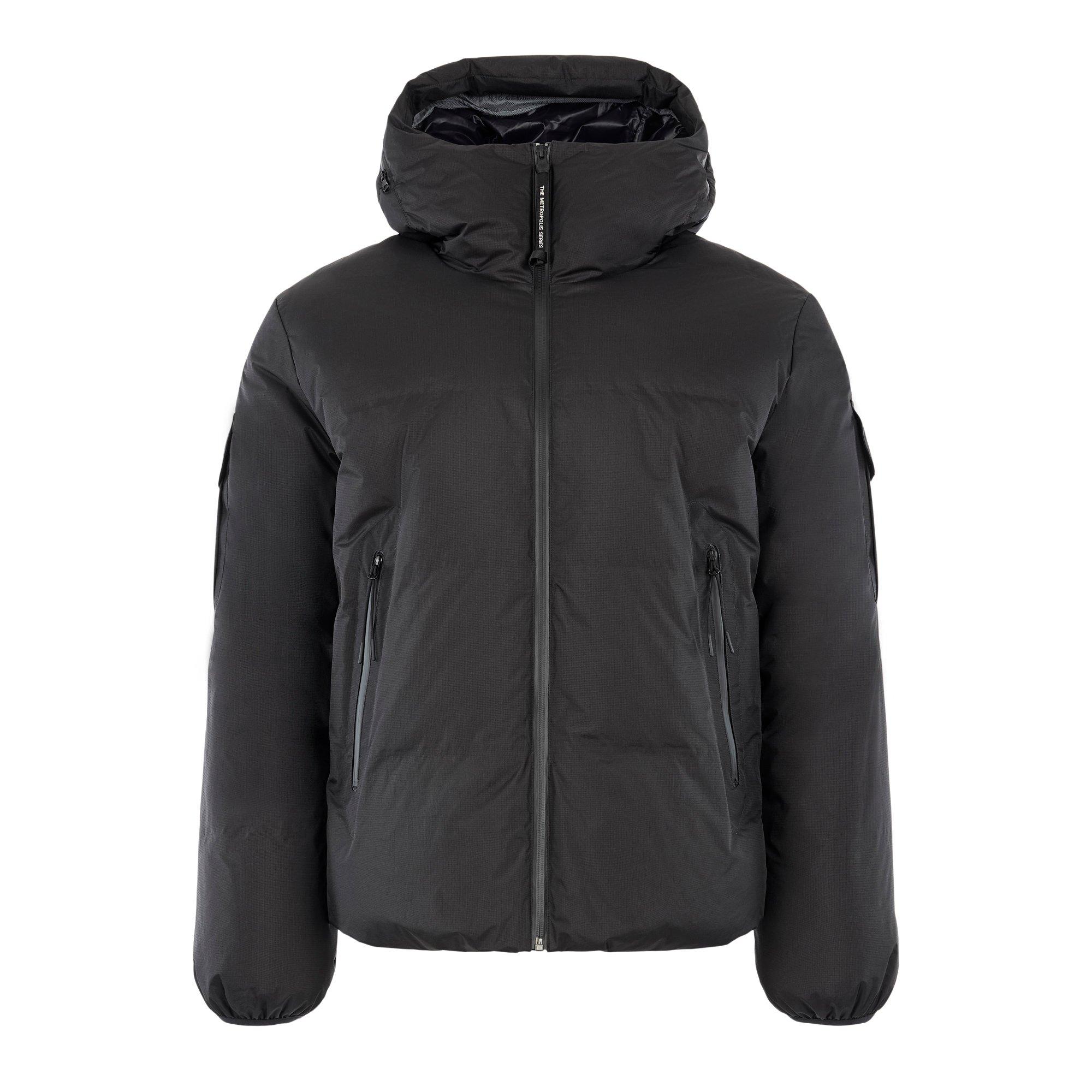 Cp Company Metropolis Men's Pertex Hooded Medium Puffer Jacket - Black 999 - 2XL (54)