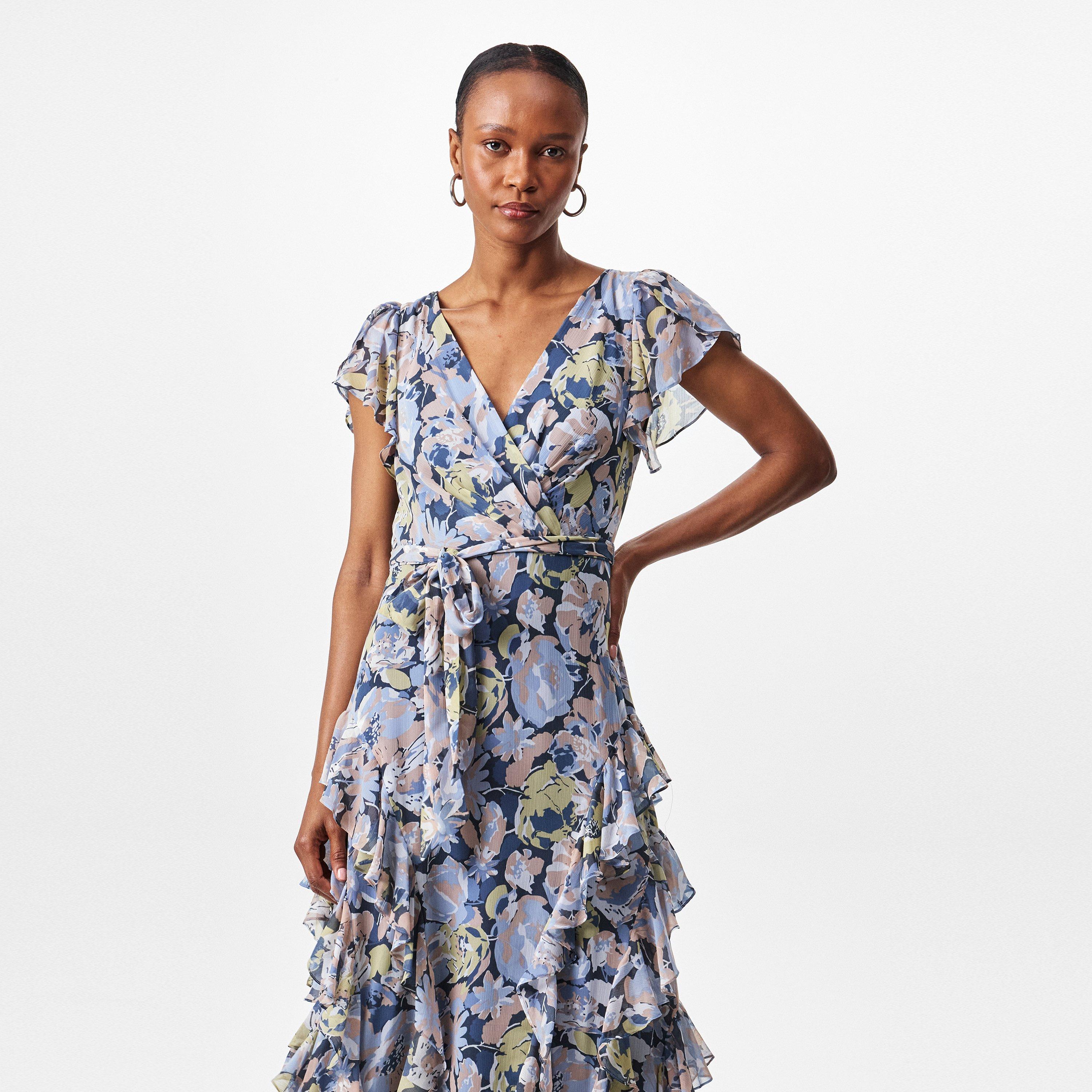 Blue Multi - Lauren by Ralph Lauren - Kimbinell Gown - 3