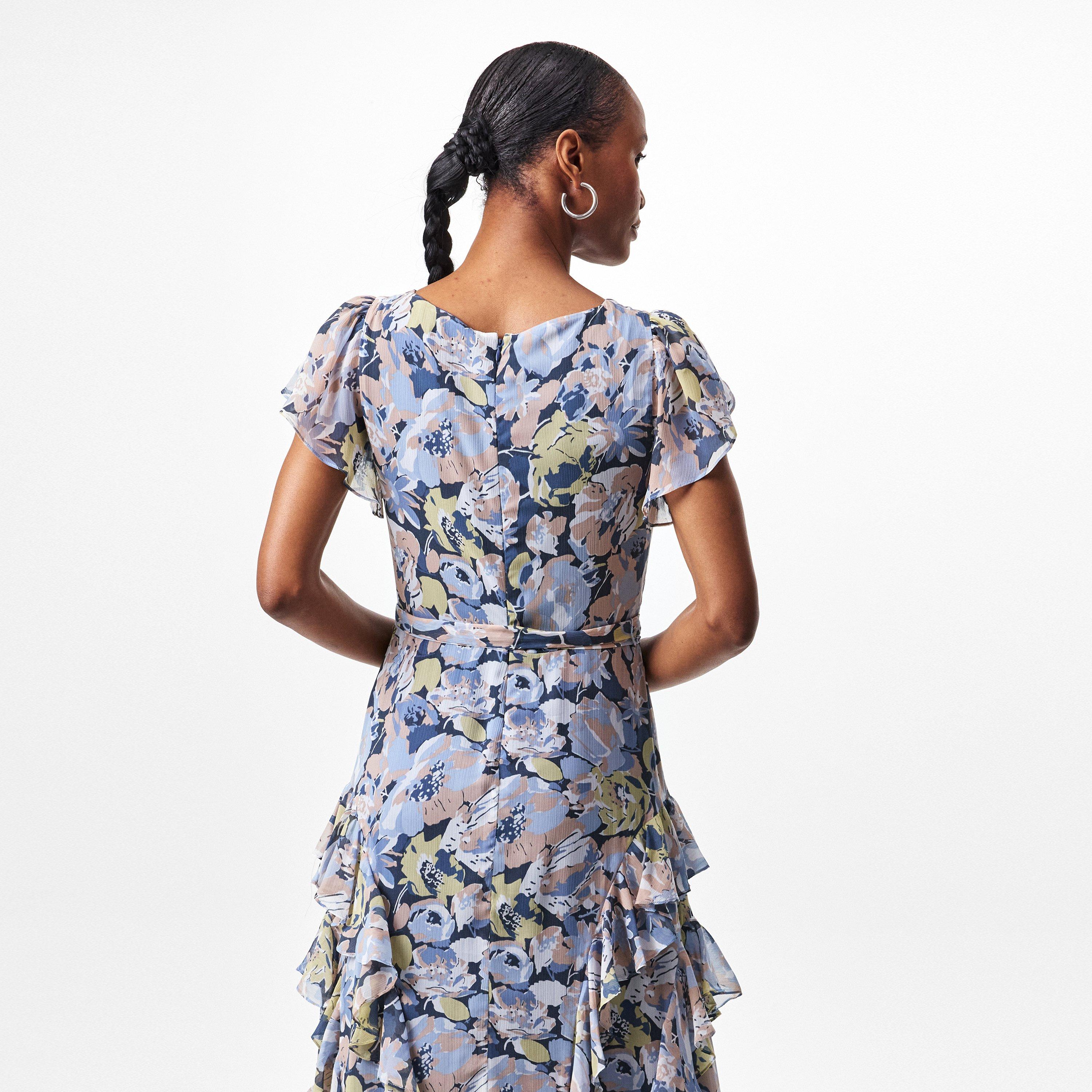 Blue Multi - Lauren by Ralph Lauren - Kimbinell Gown - 4