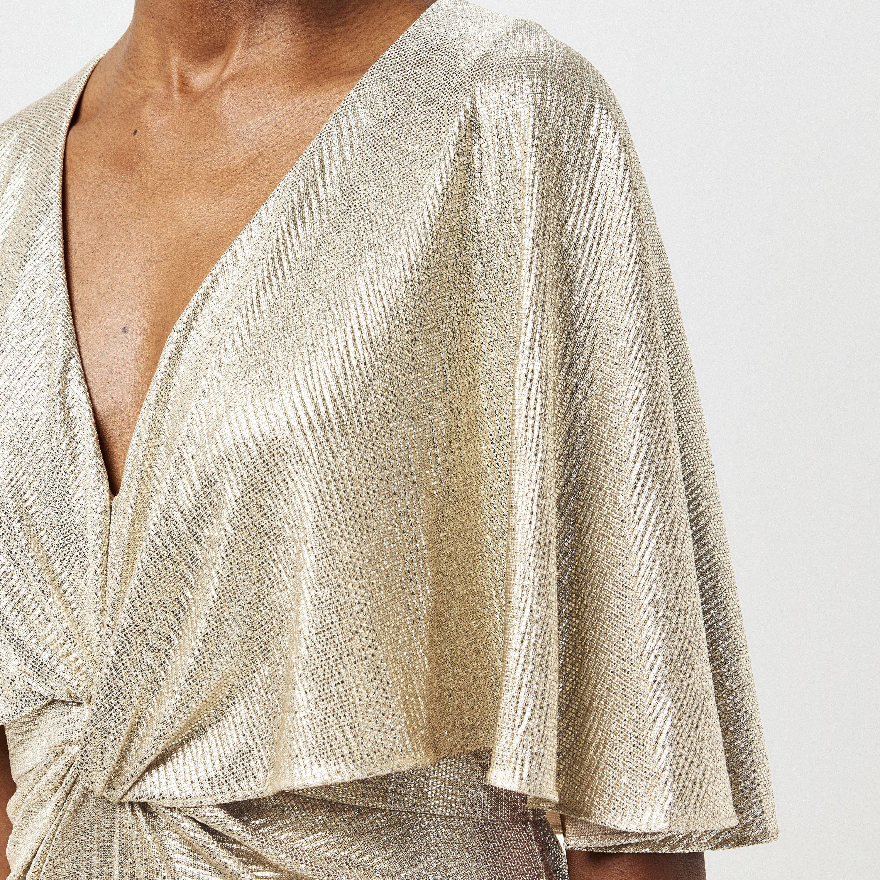 Birch Tan/Gold - Lauren by Ralph Lauren - Women's Real Leather Phinya Ball Gown - 5