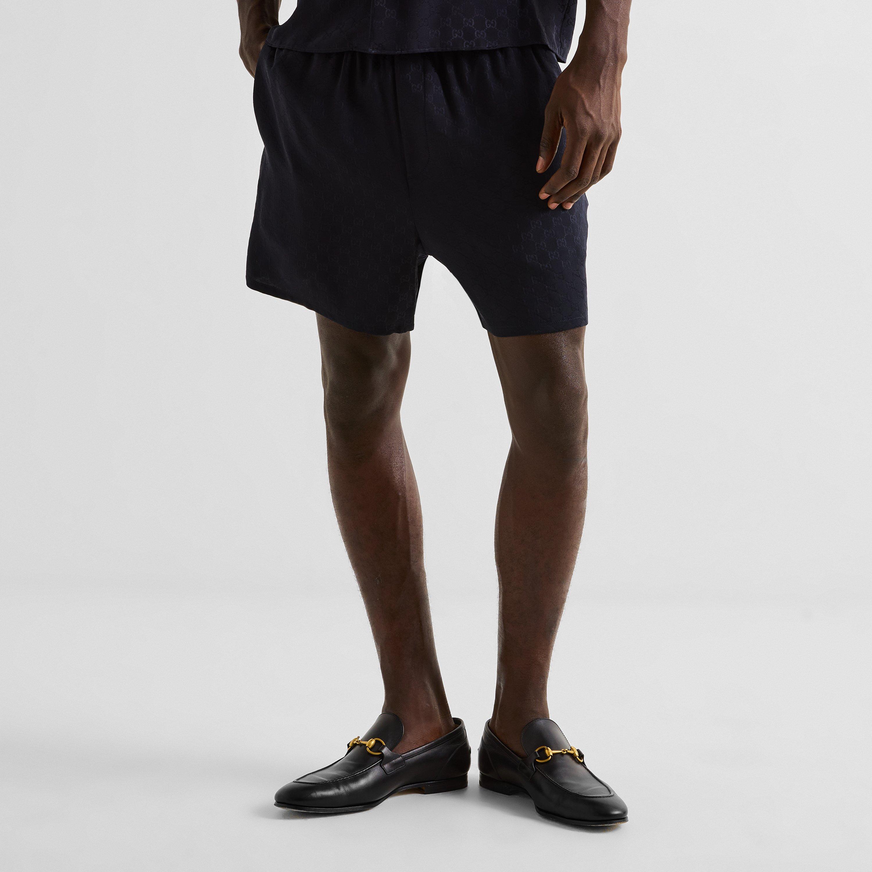 Blue - Gucci - Men's GG Woven Shorts - 3