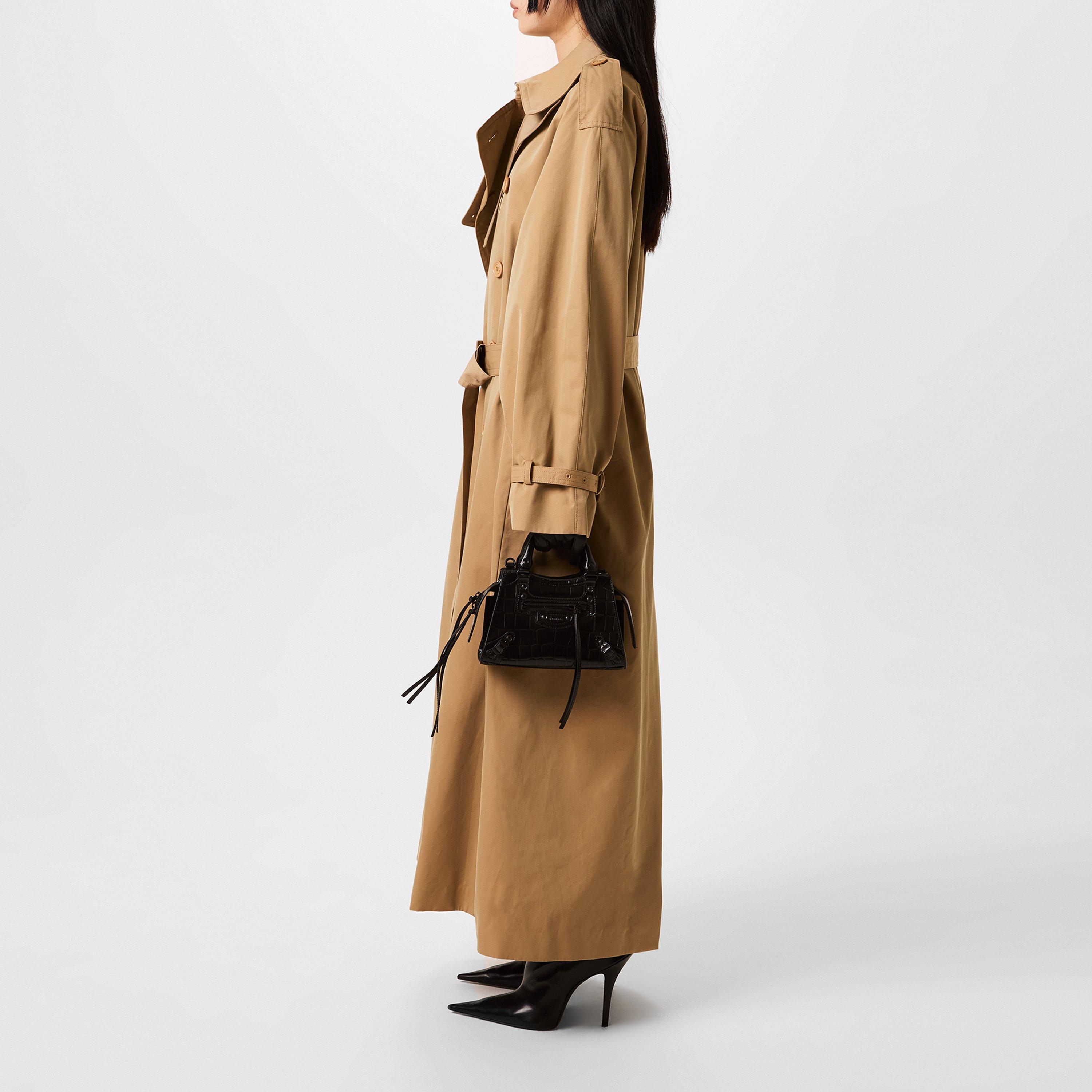 Beige - VETEMENTS - Women's Cotton Long Sleeve Oversized Trench Coat - 2
