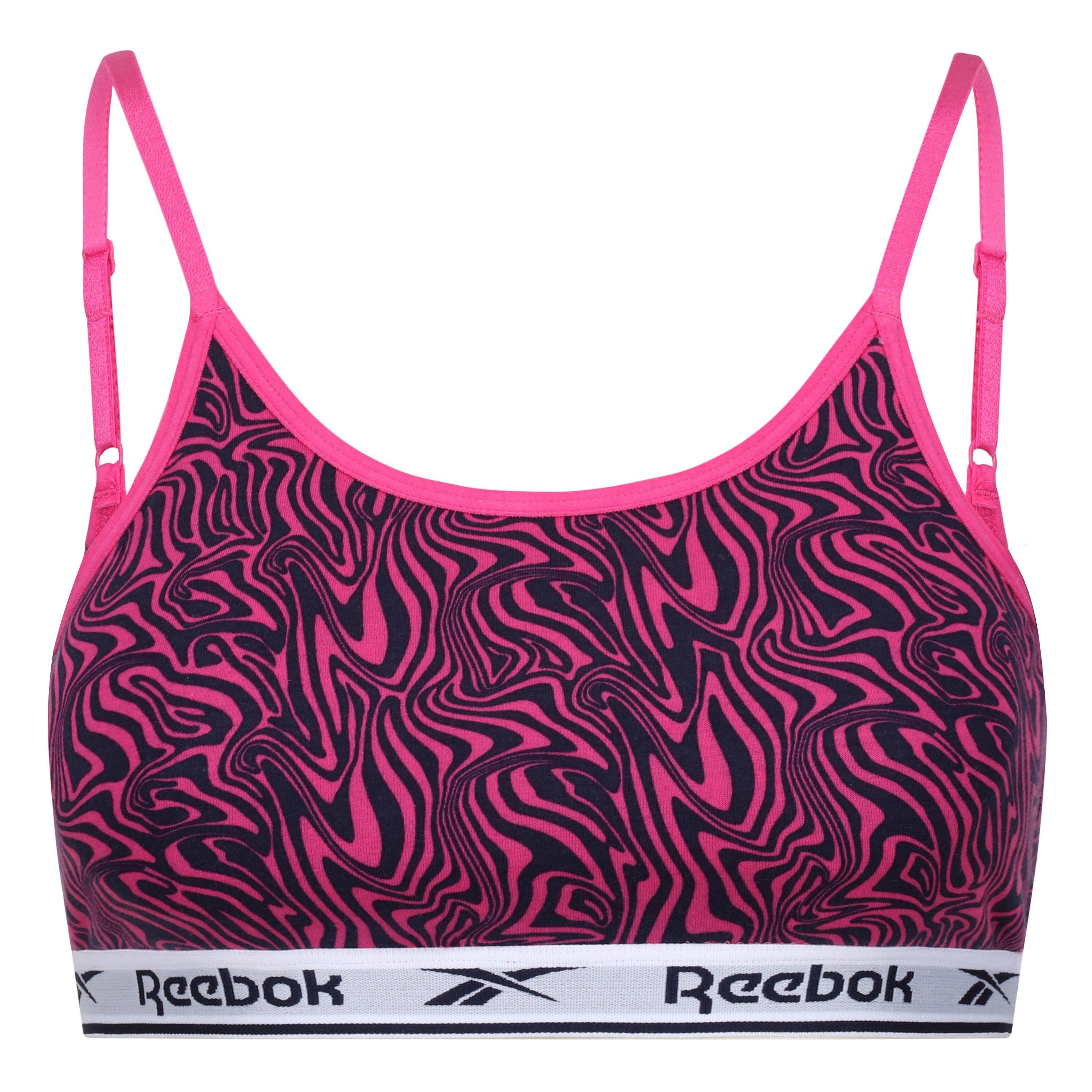 Reebok Women's Bra Top Berry - Pink/Vectr Navy - S