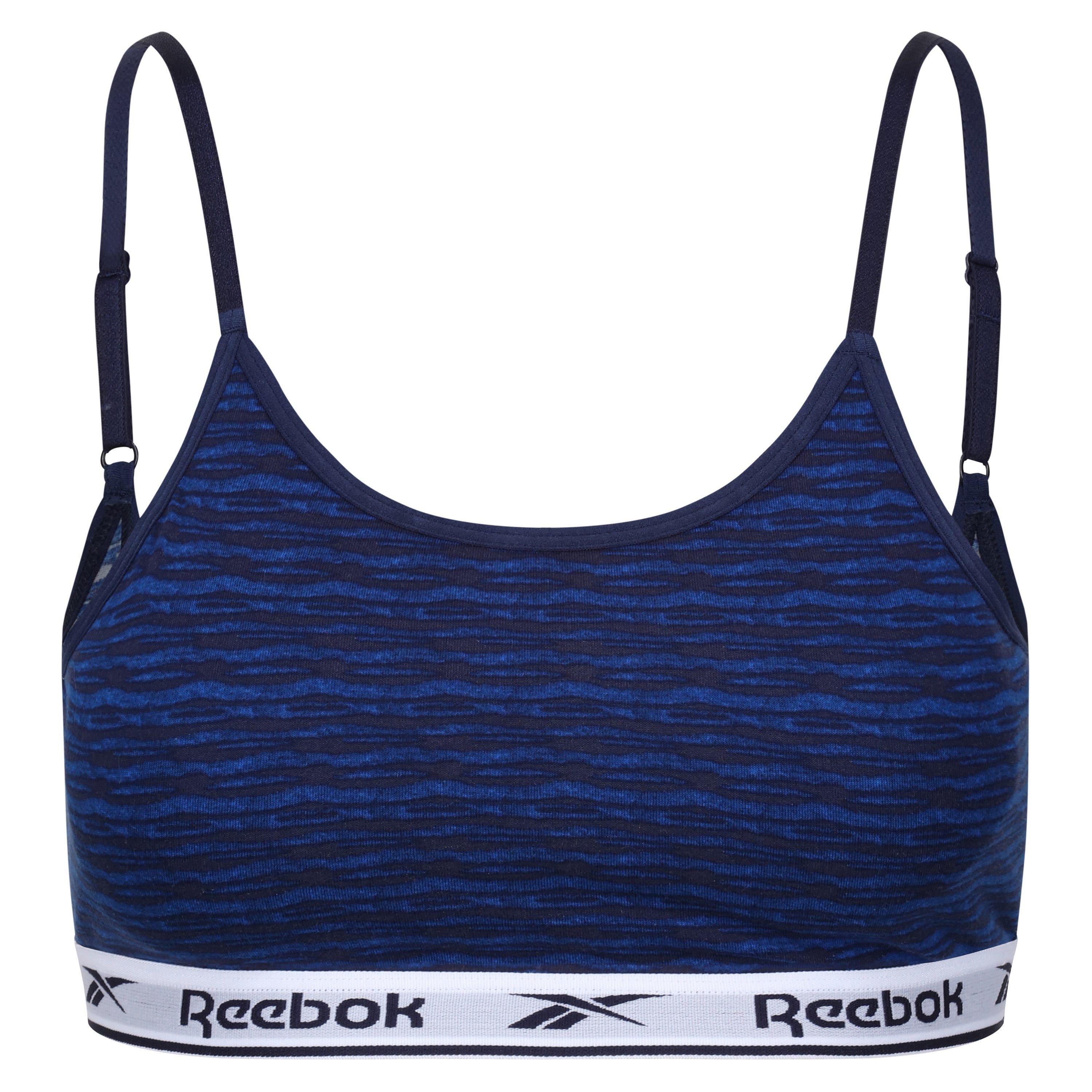 Reebok Women's Bra Top Berry - Blue/Navy - L