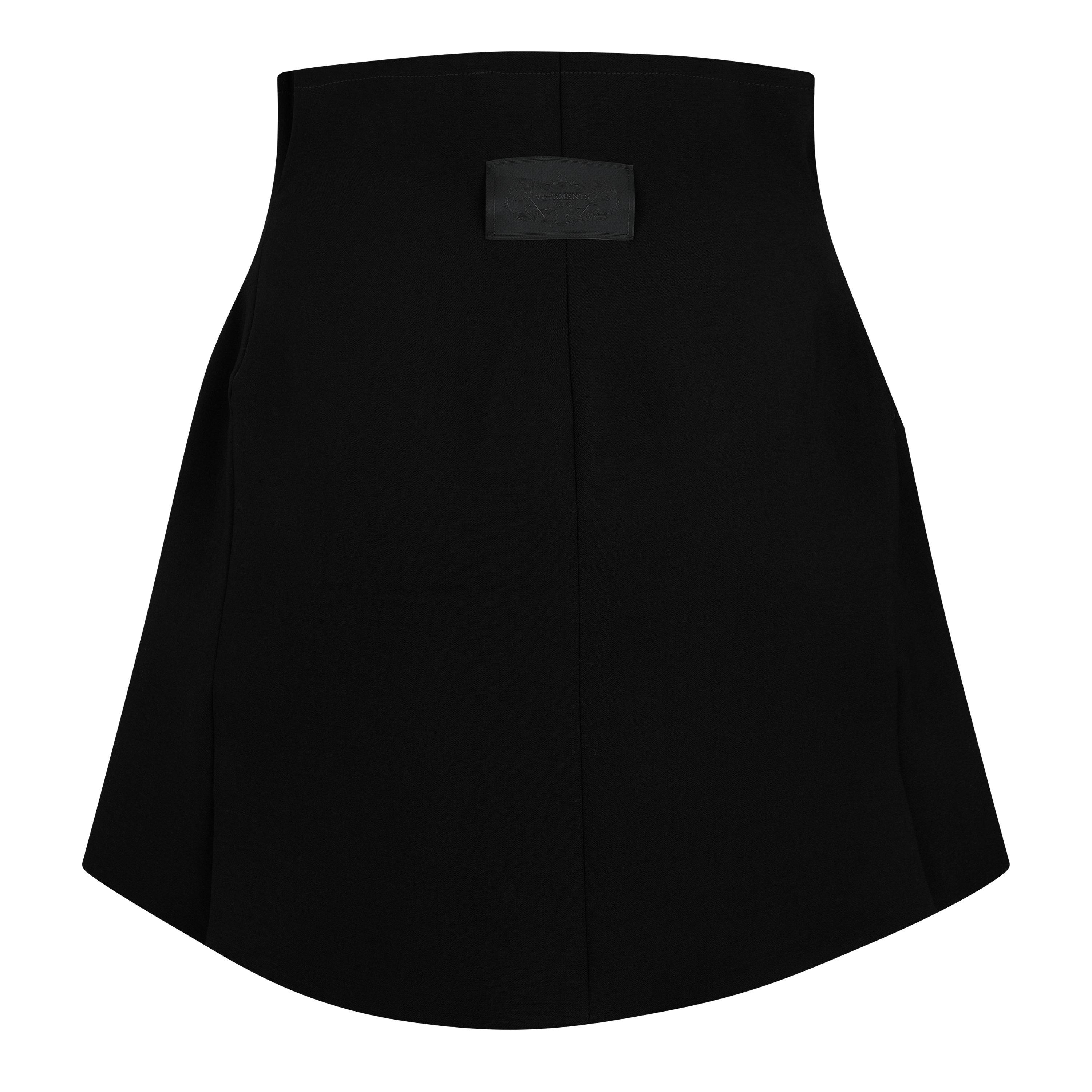 Black - VETEMENTS - Women's Tailored Mini Skirt - 2