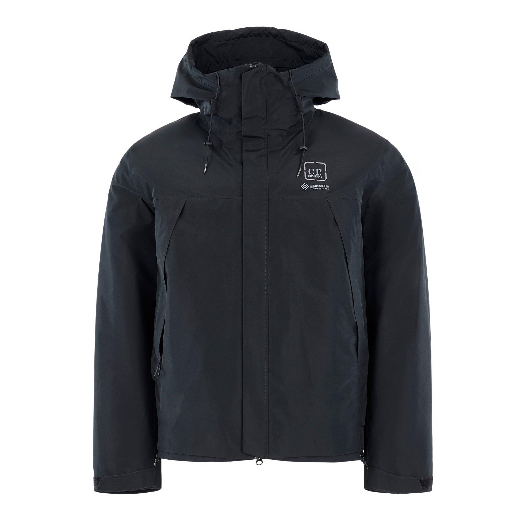 Black 999 - CP Company Metropolis - Men's Gore-Tex Windproof Hooded Medium Puffer Jacket - 1
