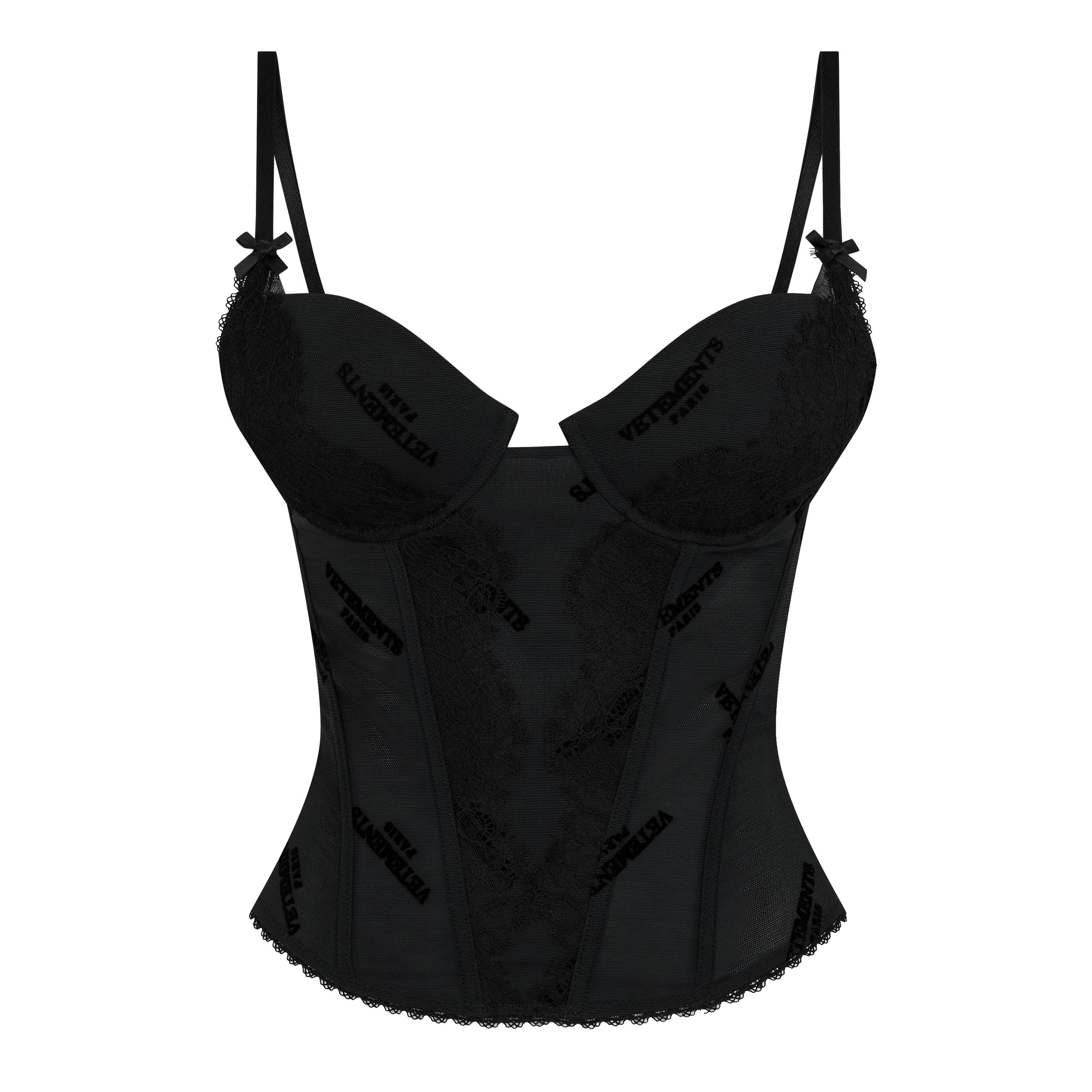 Black - VETEMENTS - Women's Corset Top - 1