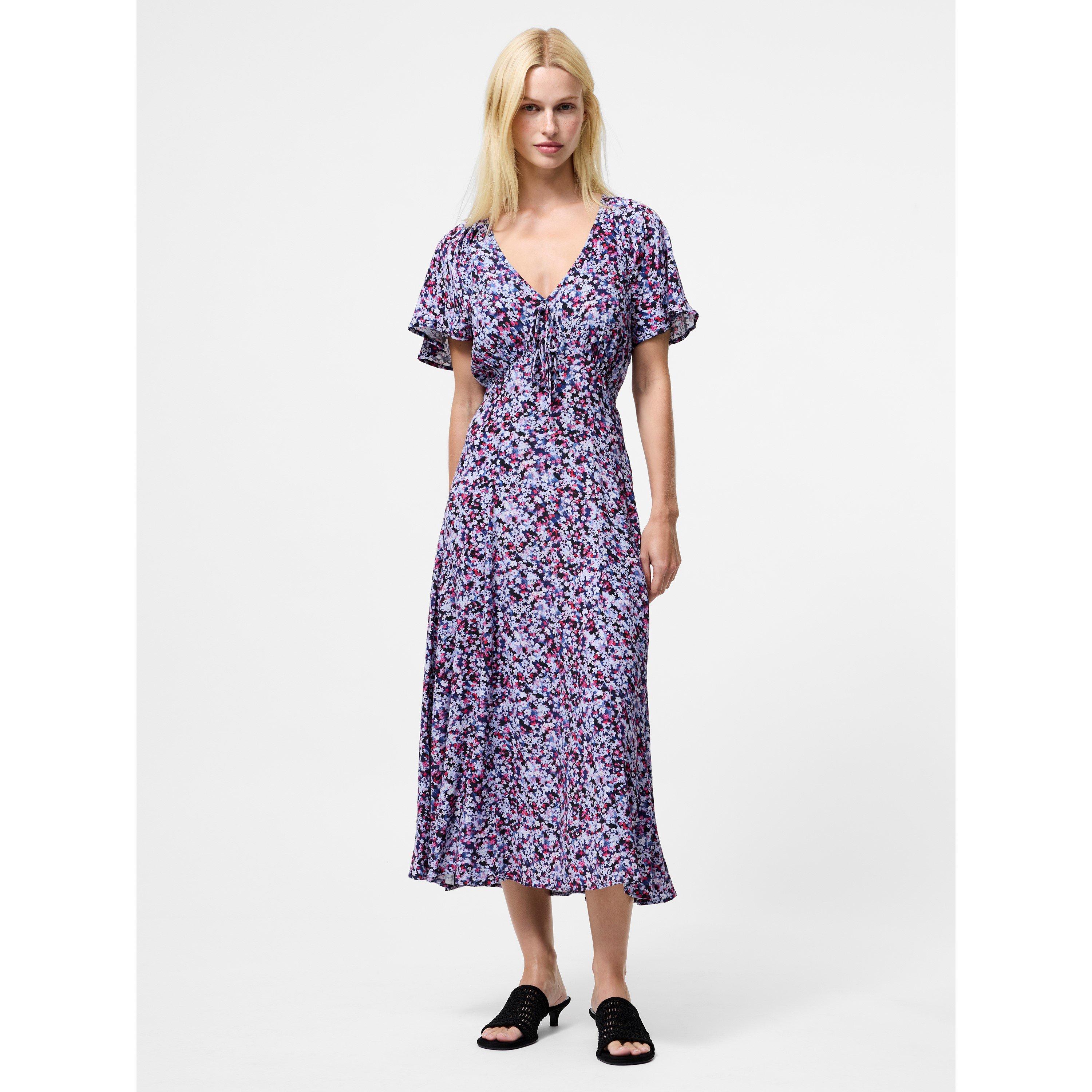 French Connection Women's Lizzy Long Maxi Dress - Blue  - 14 (L)
