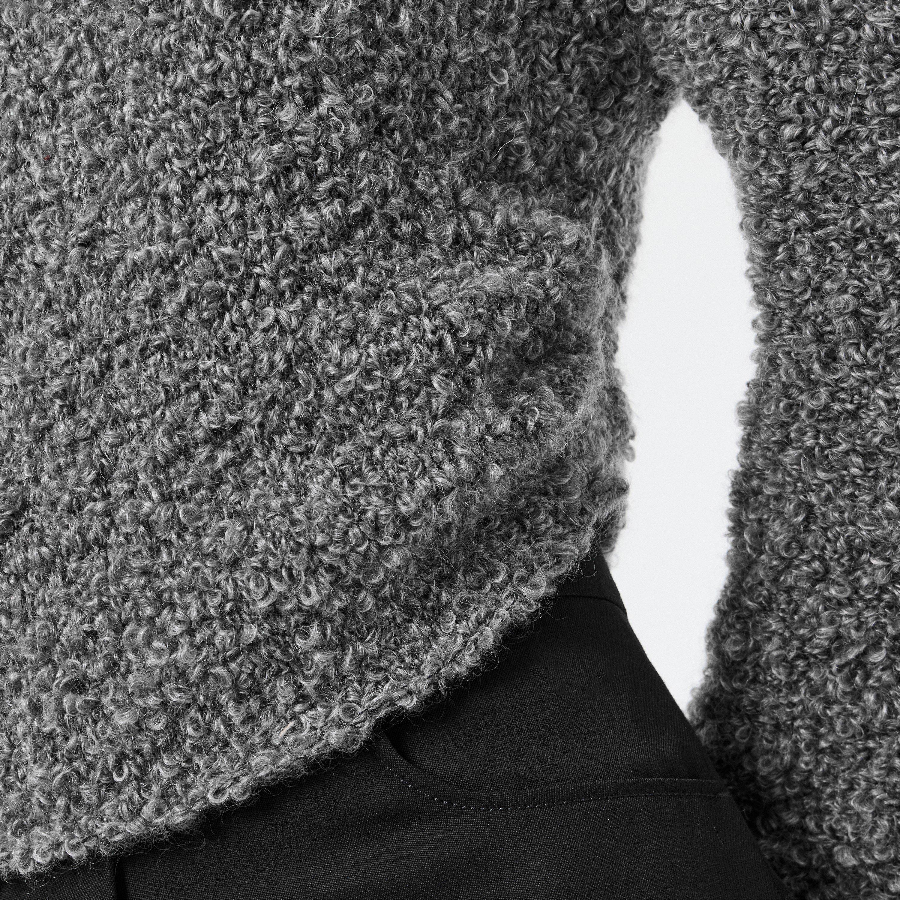 Grey - Magda Butrym - Women's Fine Knit Crew Neck Jumper - 5