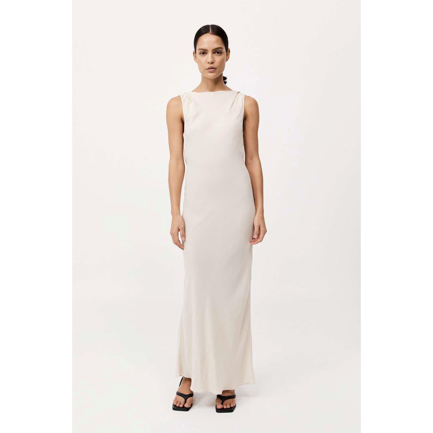 Dove - St. Agni - Women's Draped Cowl Maxi Dress - 2