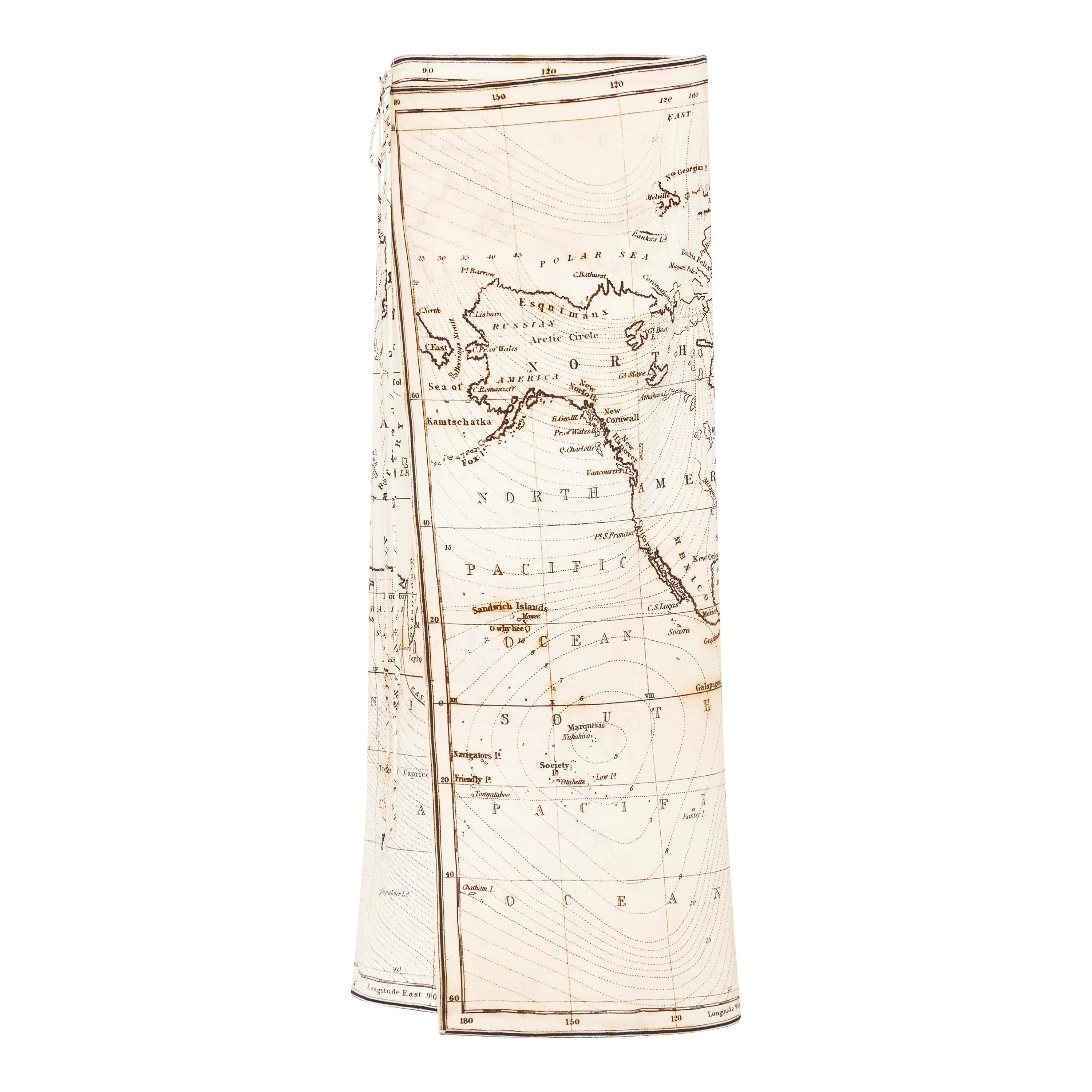 Atlas - St. Agni - Women's Silk Wrap Tie Maxi Skirt - 5