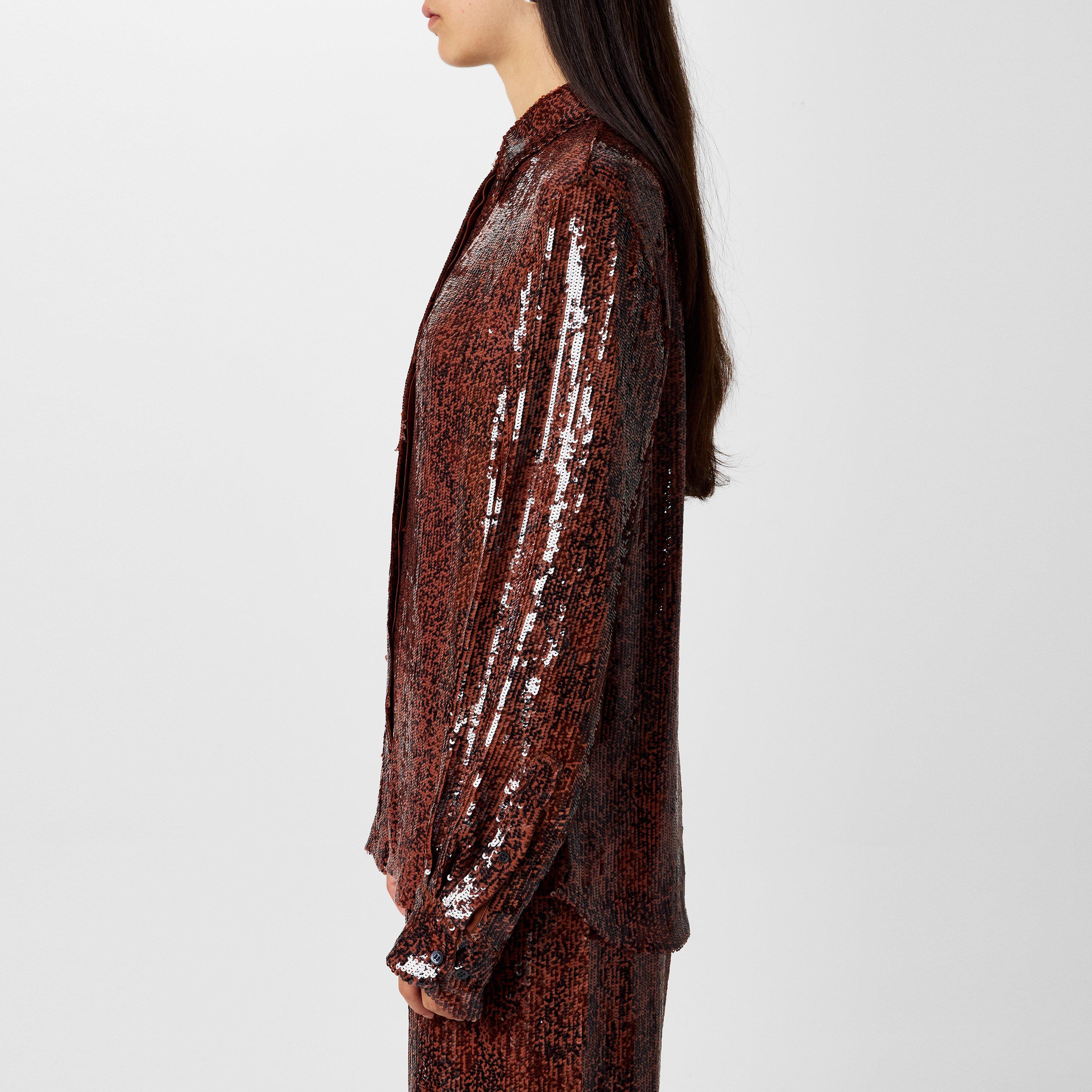 Khaki - Dries Van Noten - Sequin Shirt - 2