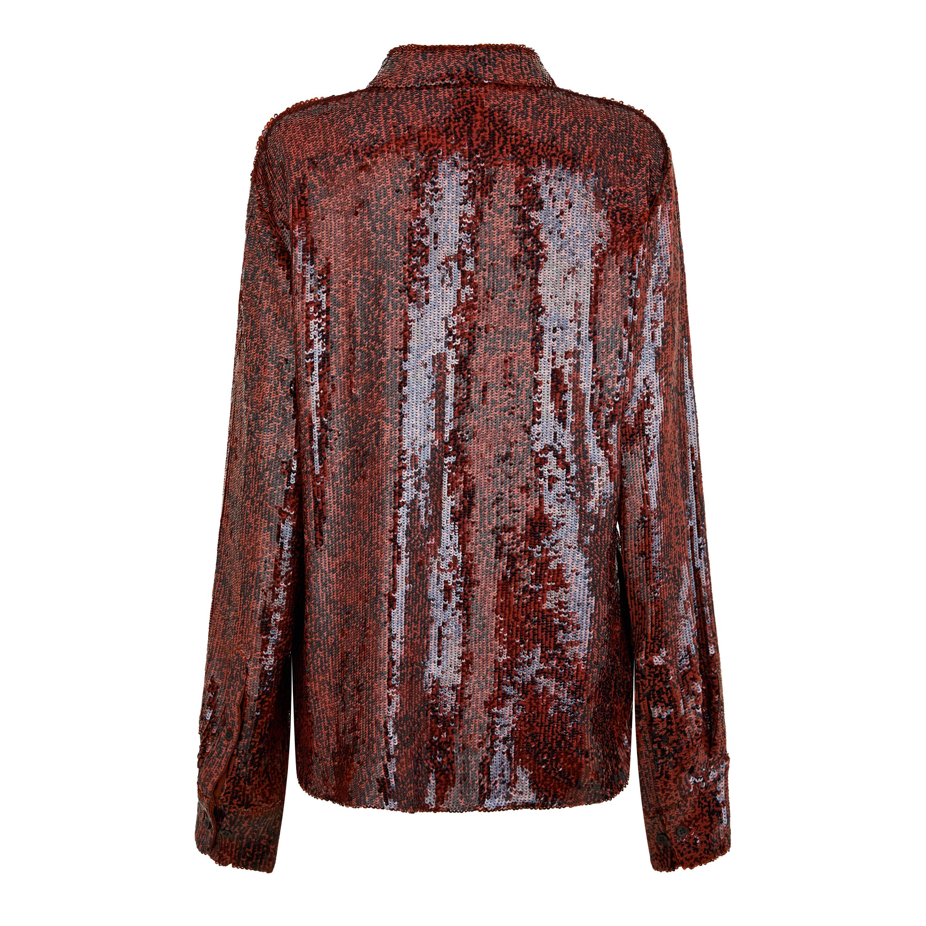 Khaki - Dries Van Noten - Sequin Shirt - 6