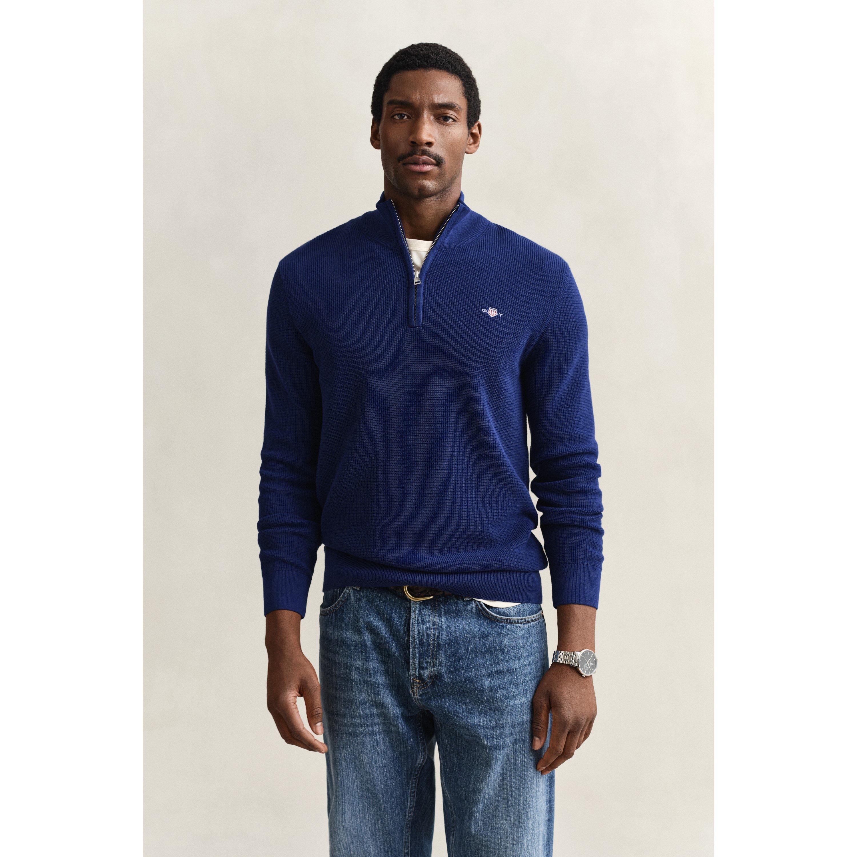 Gant Men's Crew Neck Jumper - Navy 432 - XL