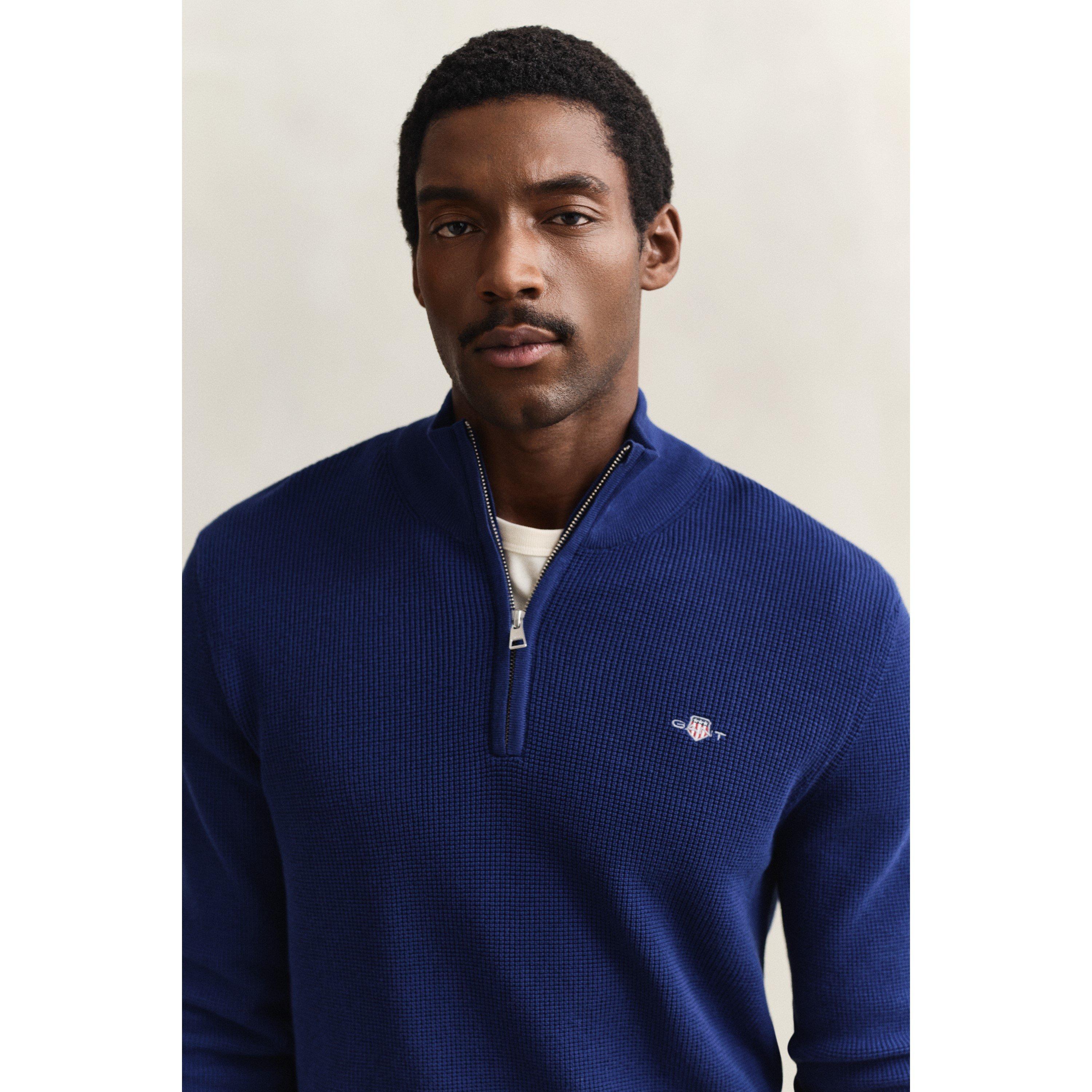 Navy 432 - Gant - Men's Crew Neck Jumper - 4