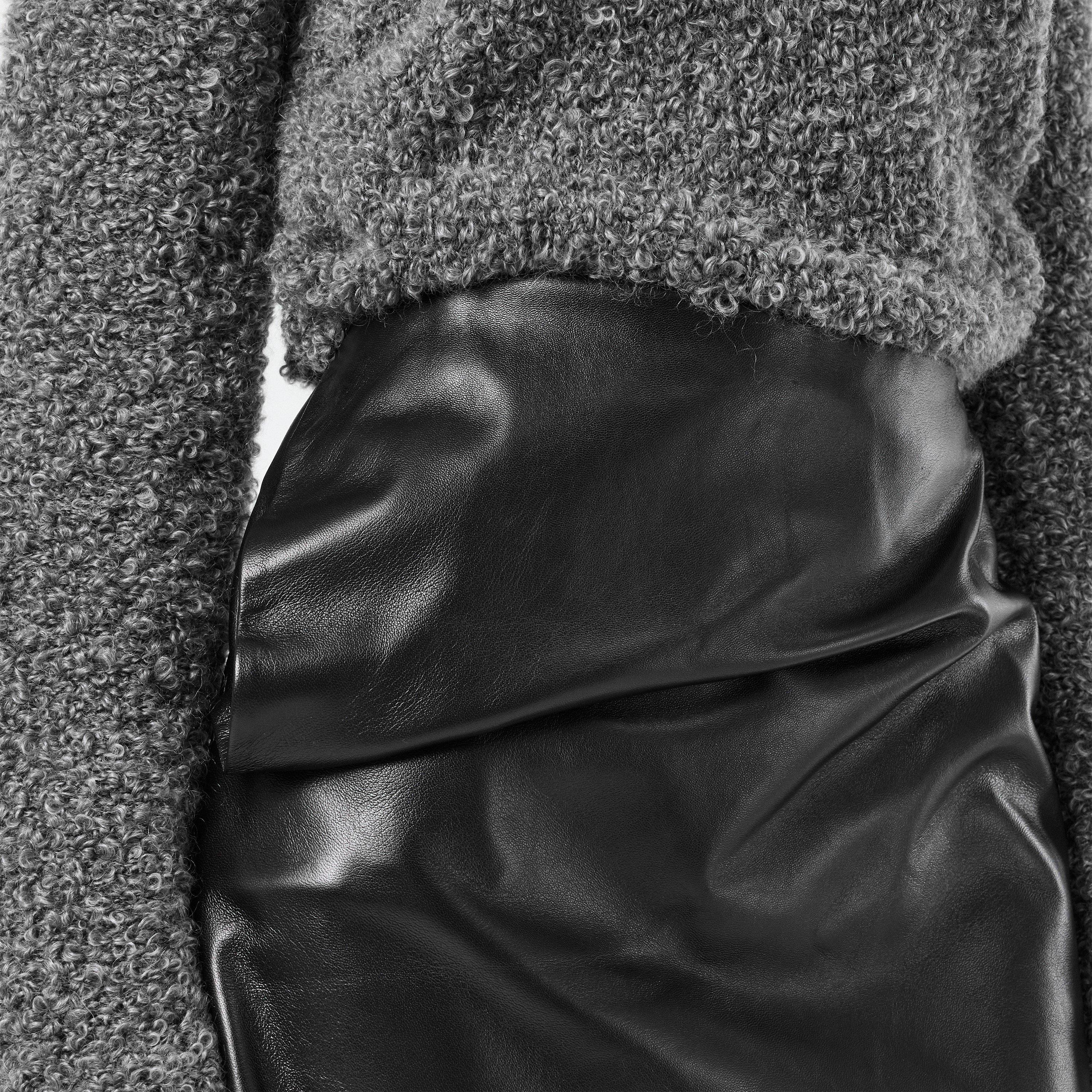 Black - Magda Butrym - Women's Leather Maxi Skirt - 5