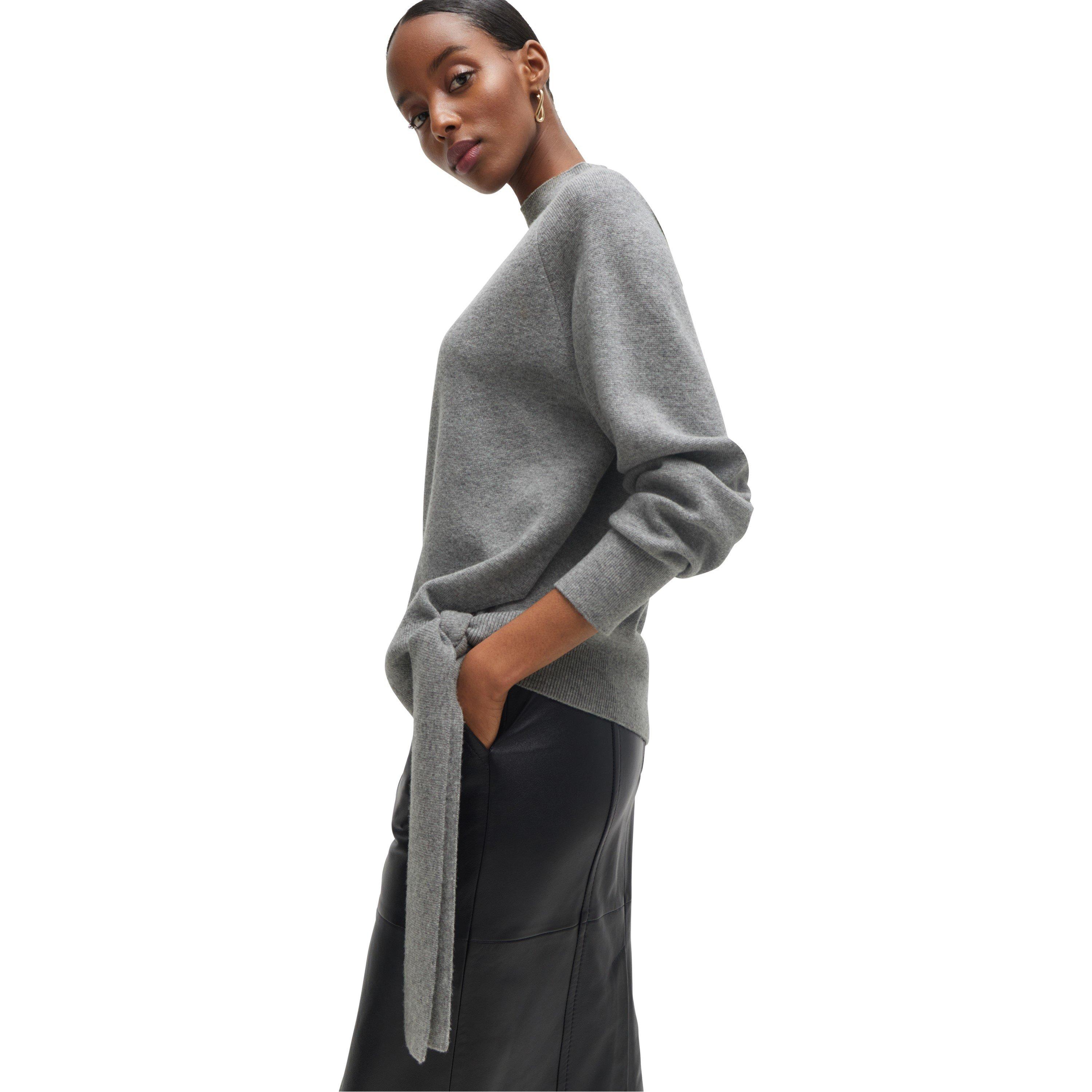 Silver - Boss - Women's Framissy Knitwear Jumper - 4