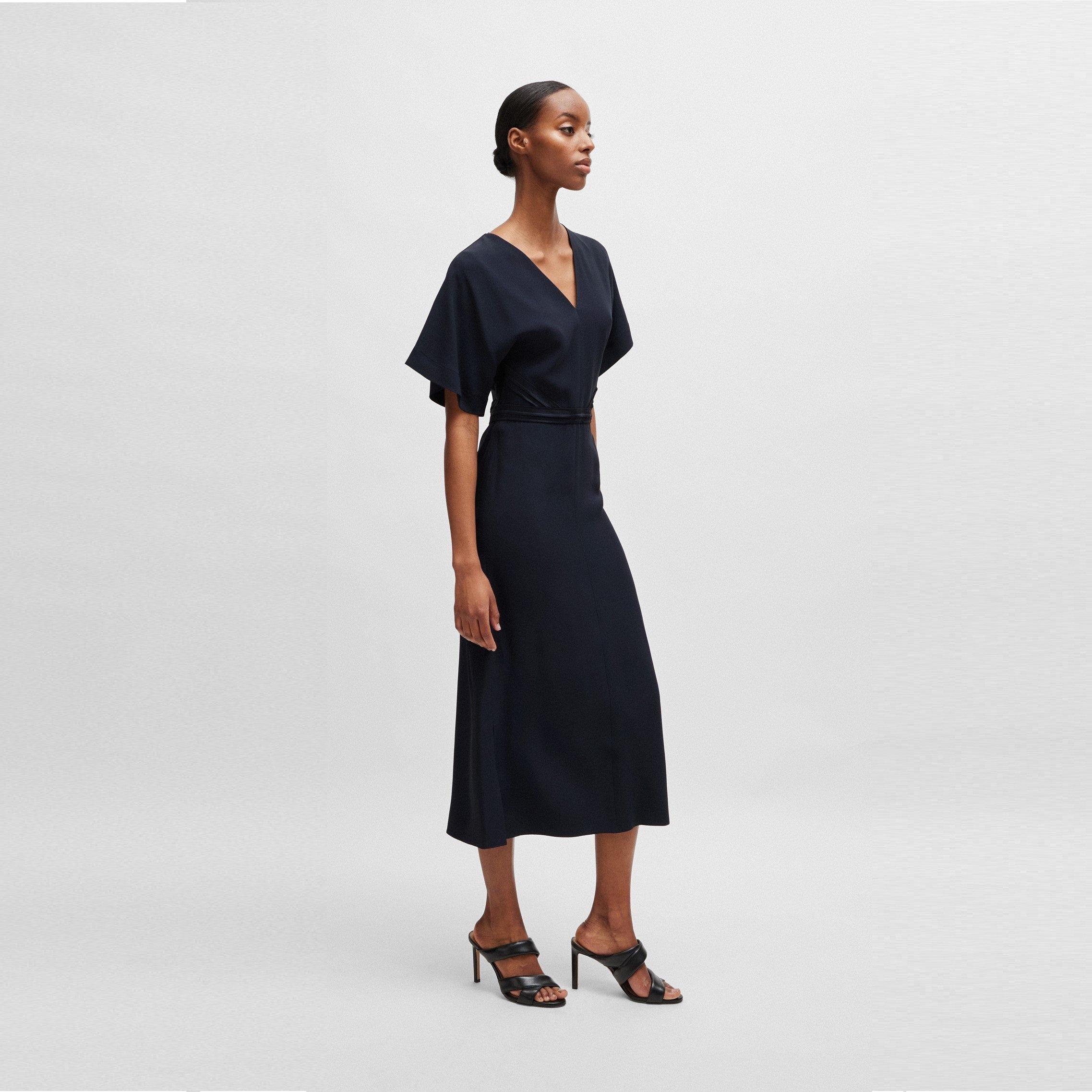 Dark Blue - Boss - Women's Dawinga Swing Design Dress - 1